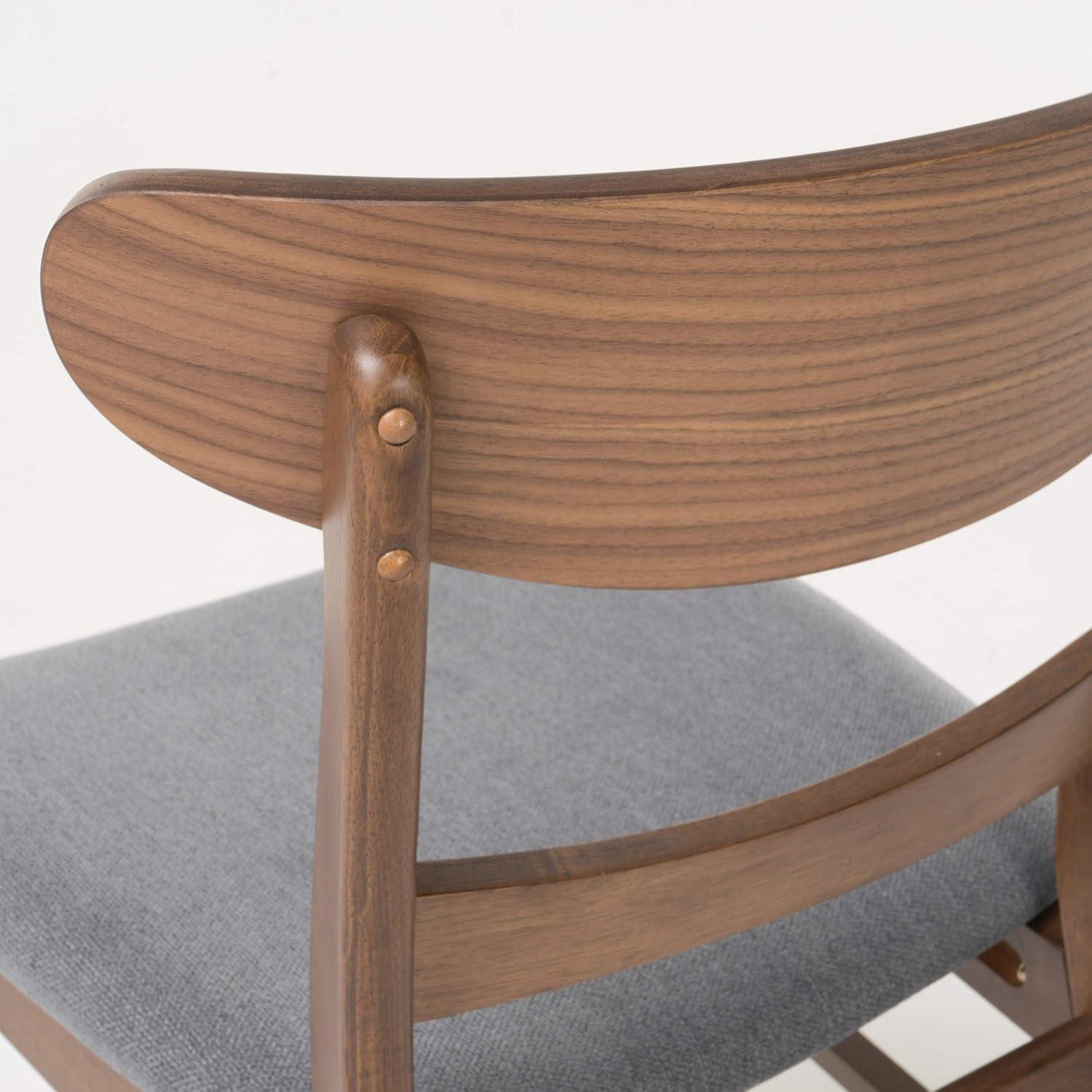 imageChristopher Knight Home Idalia Dining Chairs 2Pcs Set Dark Grey Walnut Finish