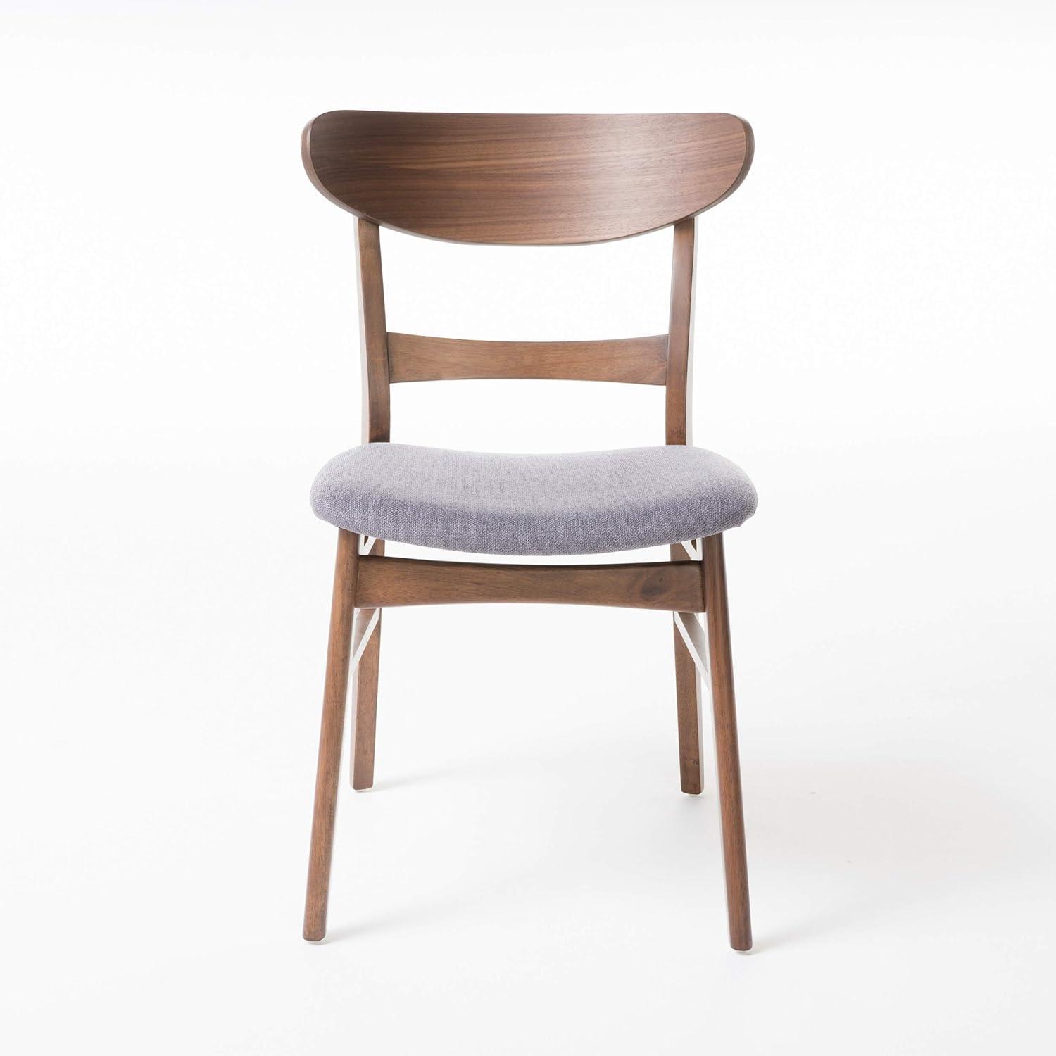 imageChristopher Knight Home Idalia Dining Chairs 2Pcs Set Dark Grey Walnut Finish