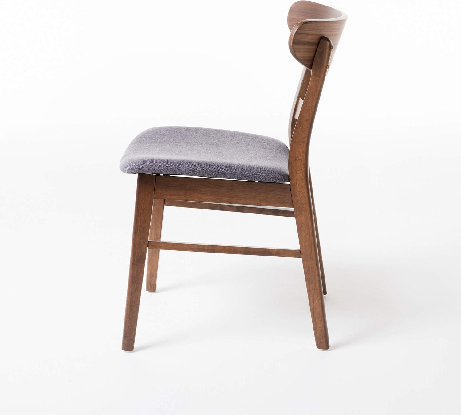 imageChristopher Knight Home Idalia Dining Chairs 2Pcs Set Dark Grey Walnut Finish