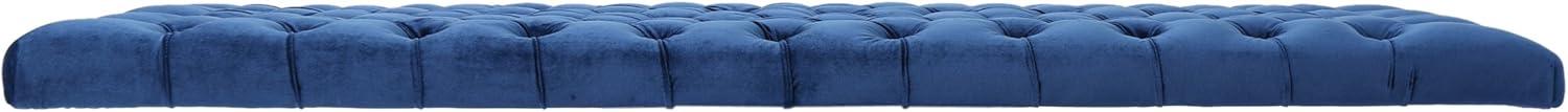 imageChristopher Knight Home Jezebel Velvet Headboard Queen Full Navy Blue Black Steel