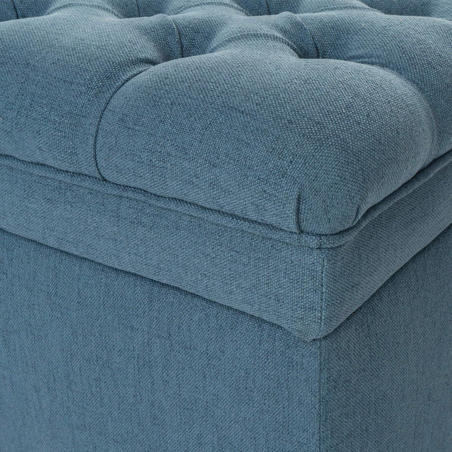 imageChristopher Knight Home Juliana Fabric Storage Ottoman Blue