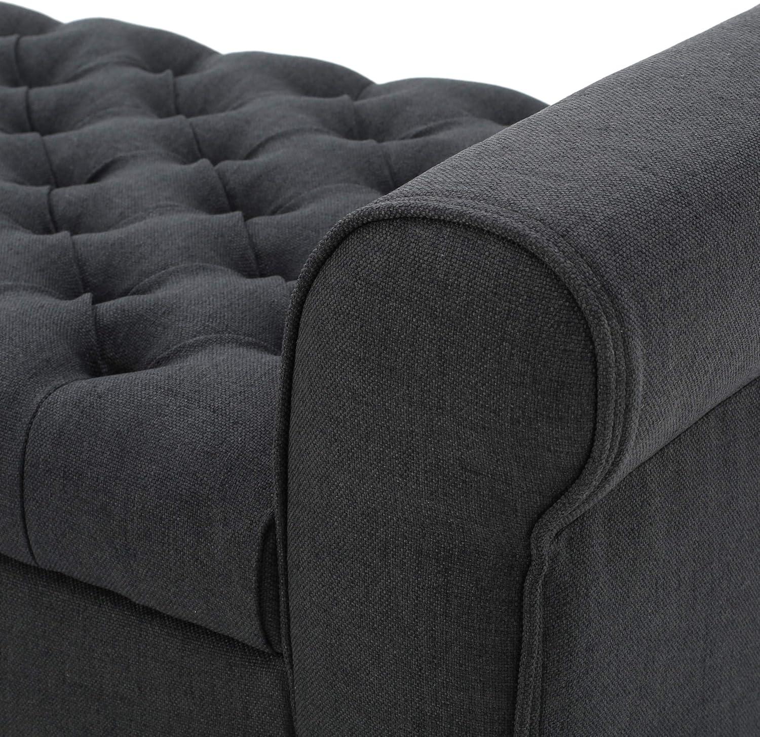 imageChristopher Knight Home Keiko Fabric Armed Storage Bench Dark Grey 1950D x 5000W x 1925HBench