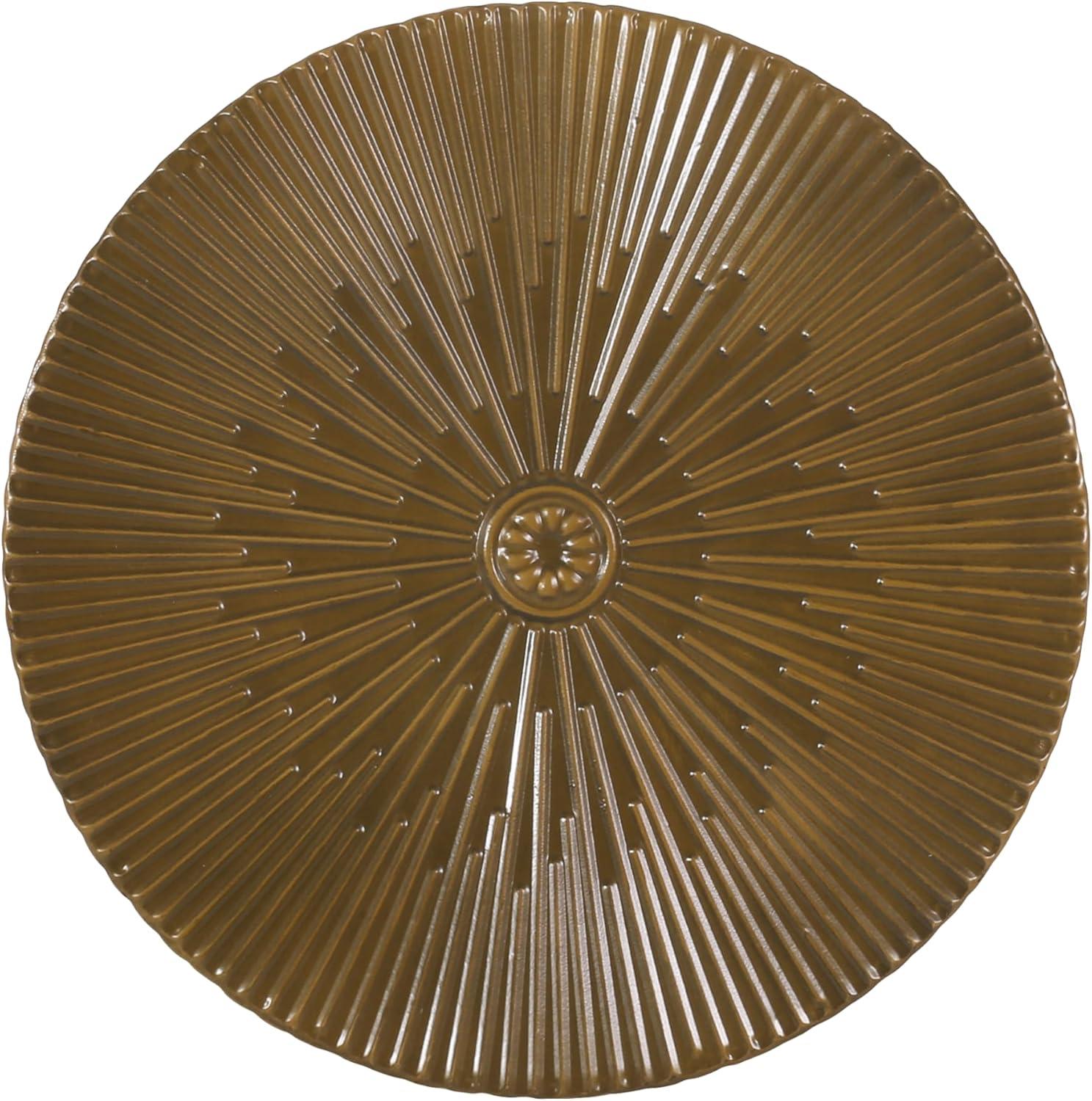 imageChristopher Knight Home Langseth End Table 1525 quotW x 1525 quotD x 2225 quotH Brushed Antique GoldBrushed Antique Gold