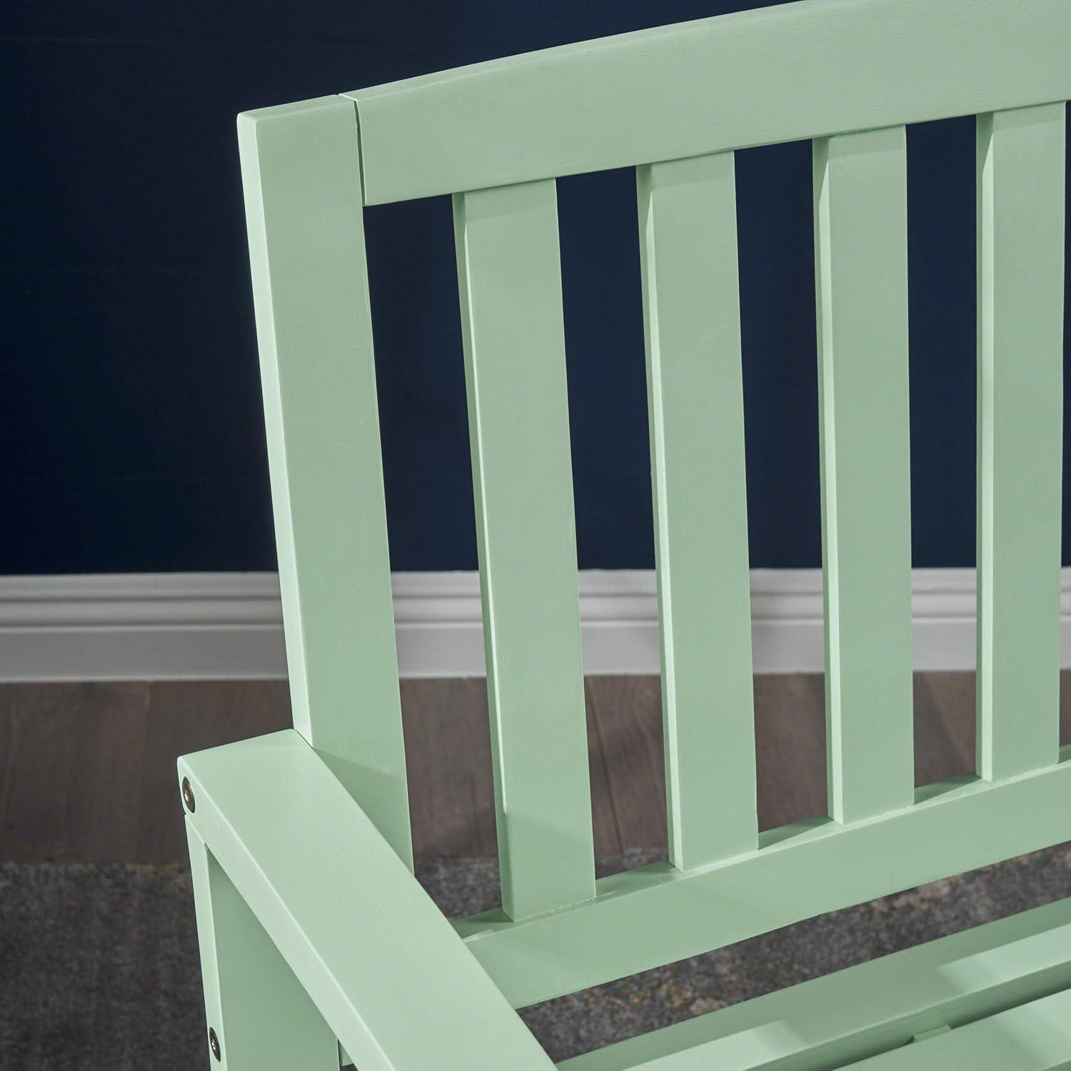 imageChristopher Knight Home Laurel Farmhouse Cottage Acacia Wood Bench Light Mint