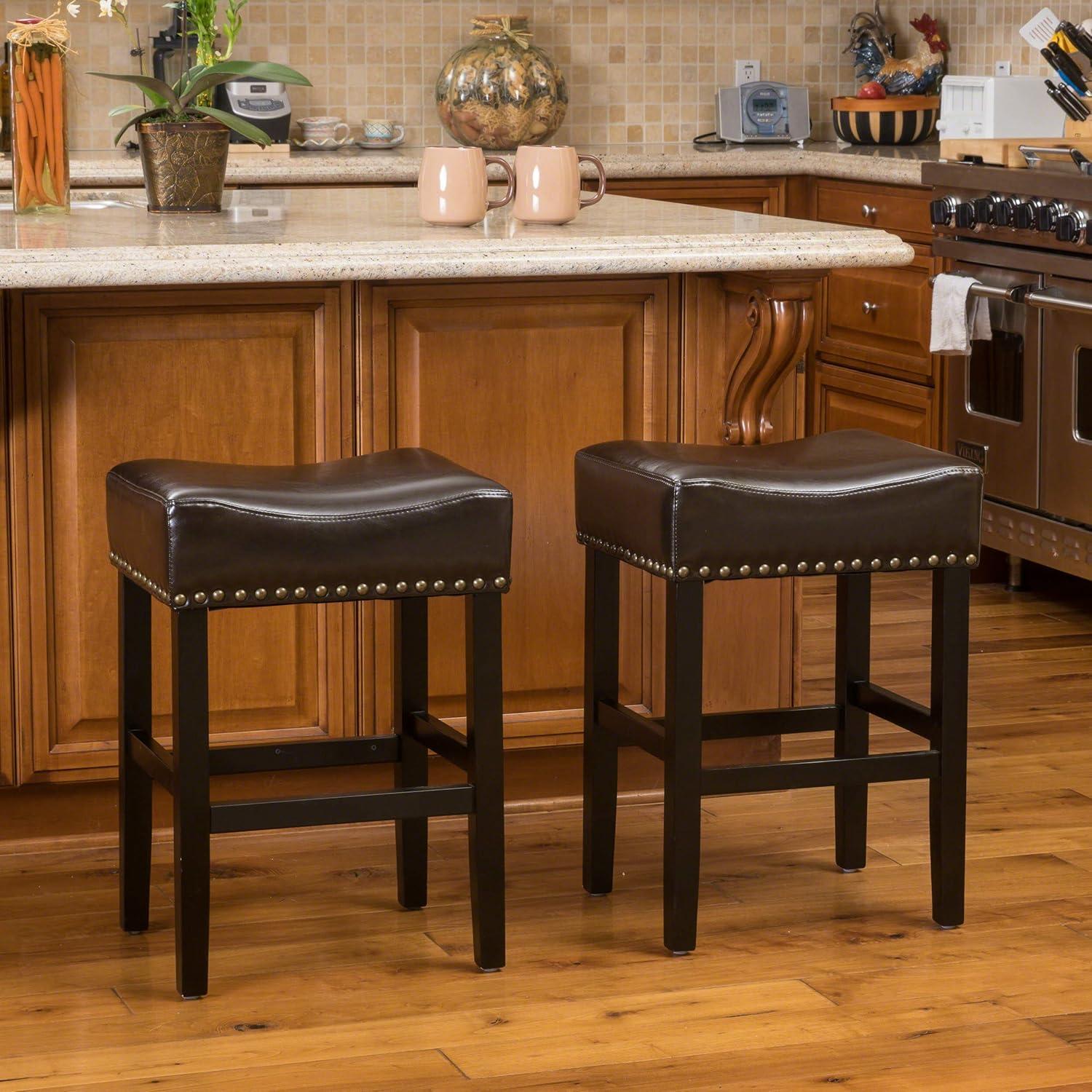 imageChristopher Knight Home Lisette Backless Counter Stools 2Pcs Set Brown