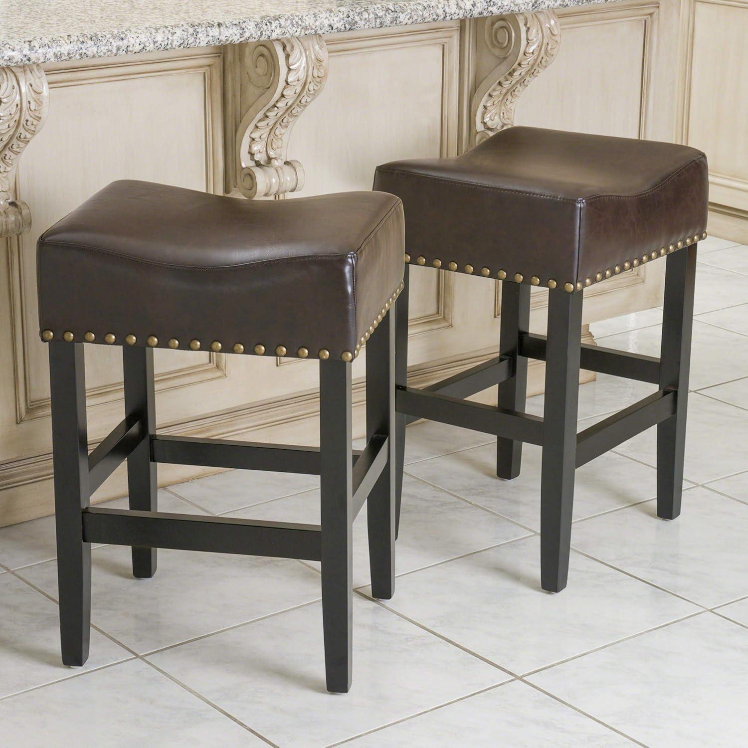 imageChristopher Knight Home Lisette Backless Counter Stools 2Pcs Set Brown