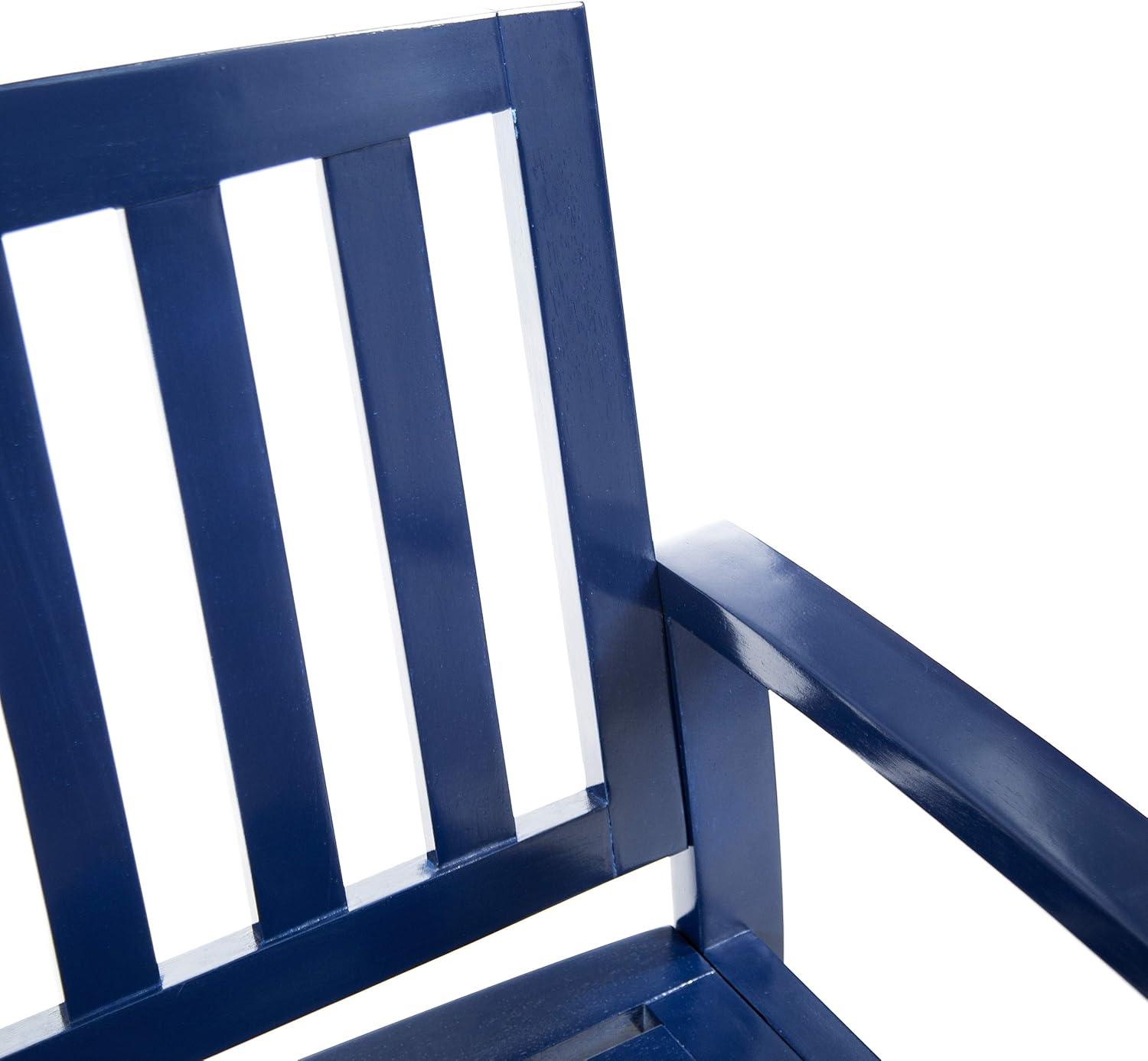 imageChristopher Knight Home Loja Outdoor Acacia Wood Bench Pu Navy Blue
