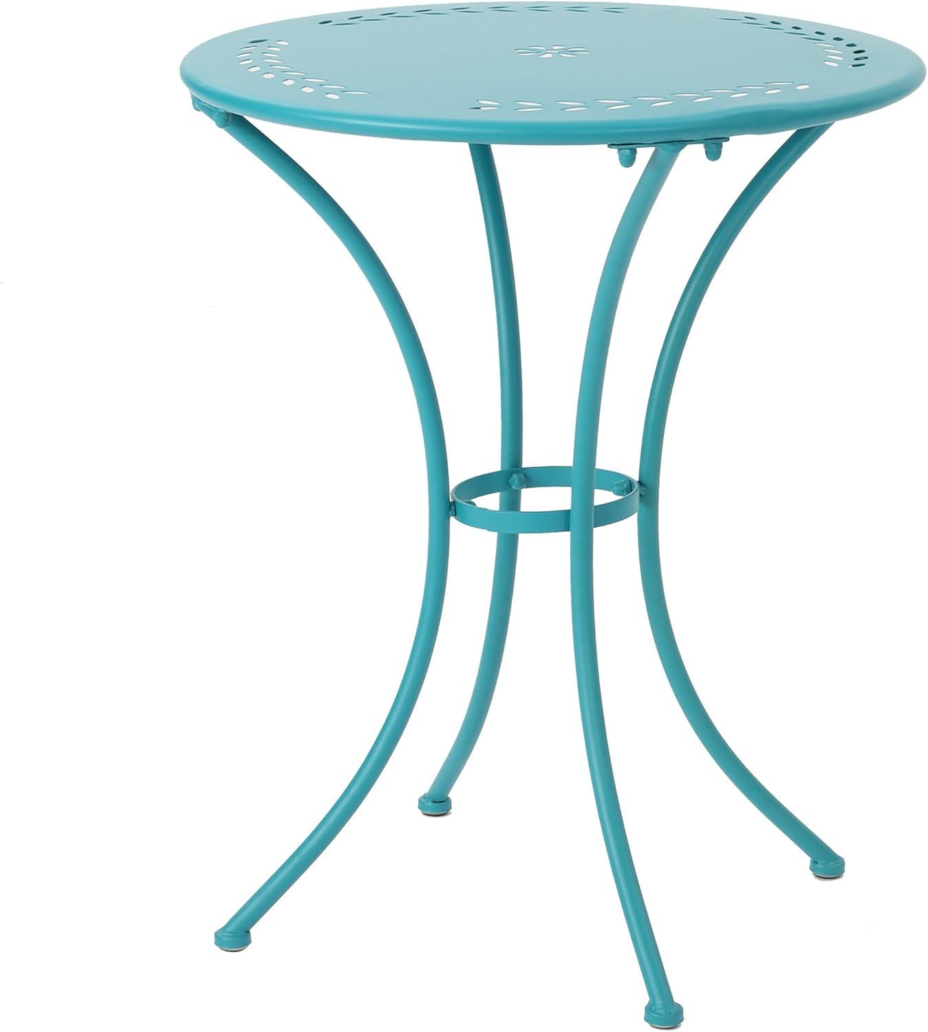 imageChristopher Knight Home Lourdes Iron Bistro Set 3Pcs Set Matte Teal
