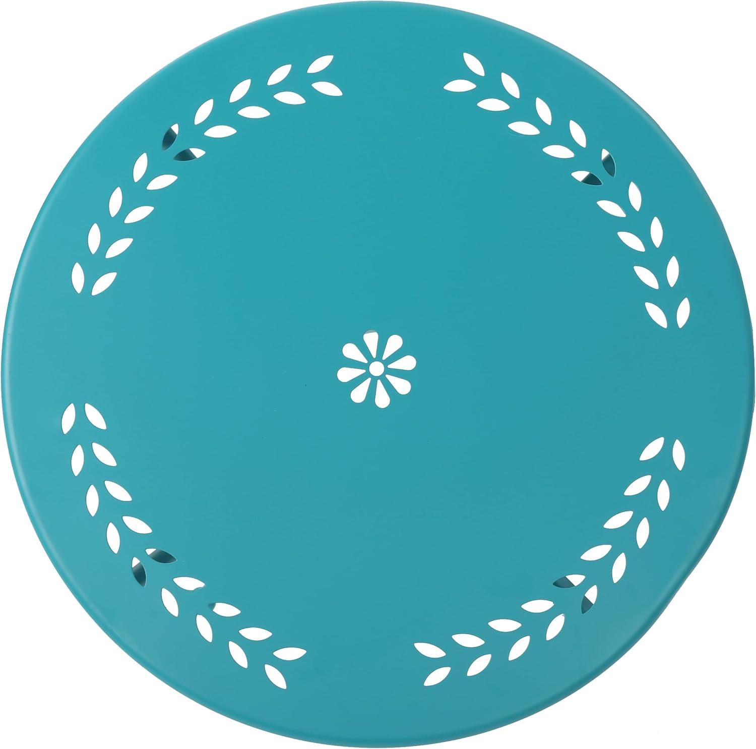 imageChristopher Knight Home Lourdes Iron Bistro Set 3Pcs Set Matte Teal