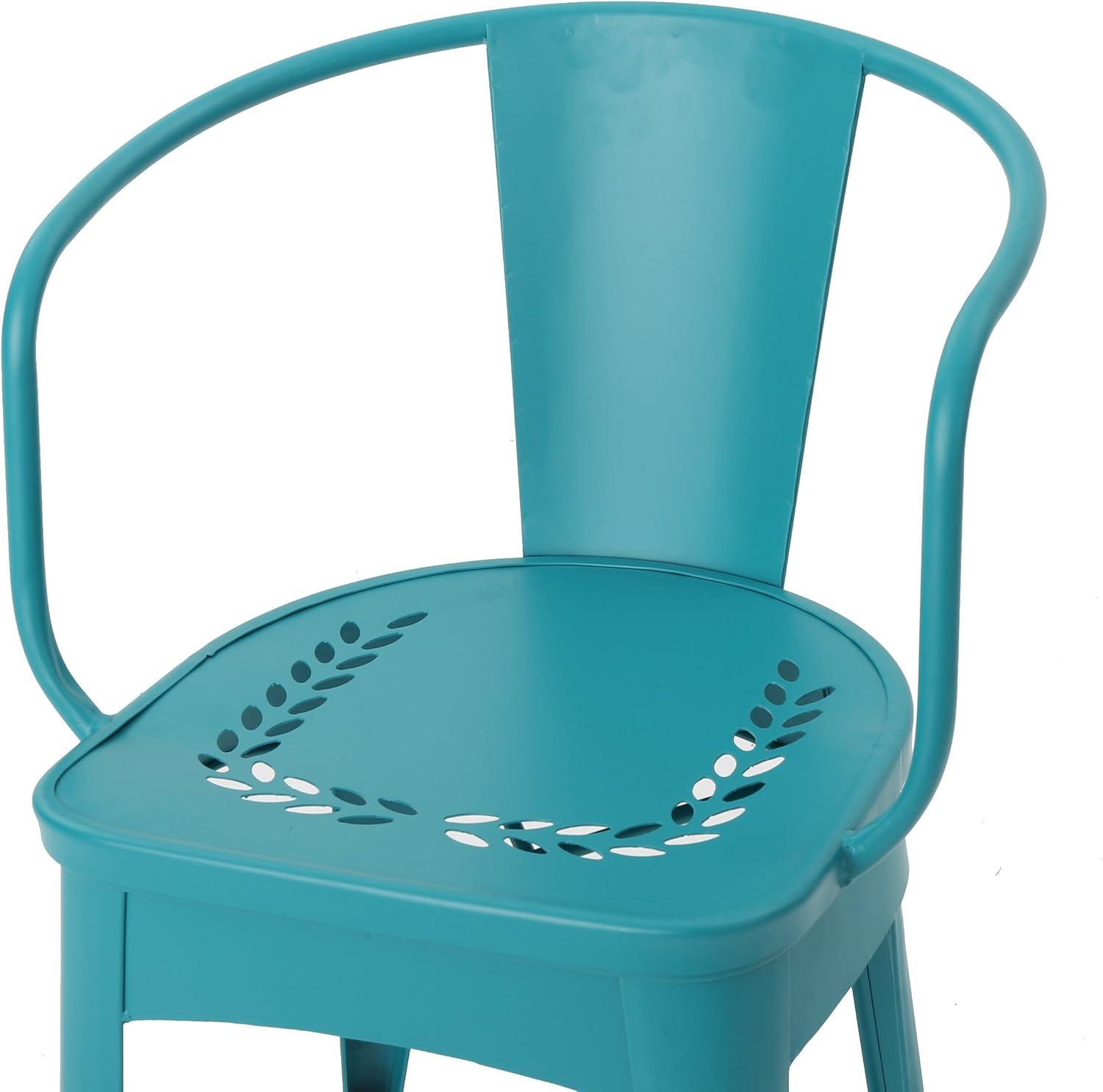 imageChristopher Knight Home Lourdes Iron Bistro Set 3Pcs Set Matte Teal