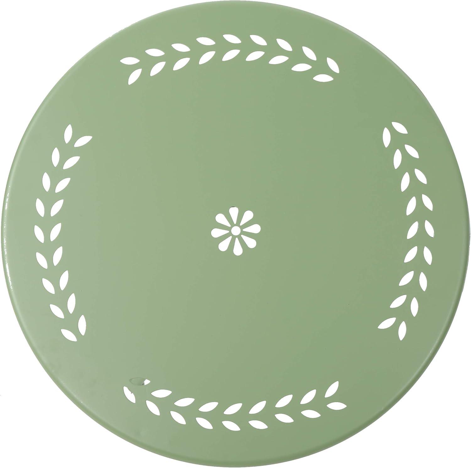imageChristopher Knight Home Lourdes Outdoor Iron Bistro Set 3Pcs Set Matte Green FinishMatte Green Finish