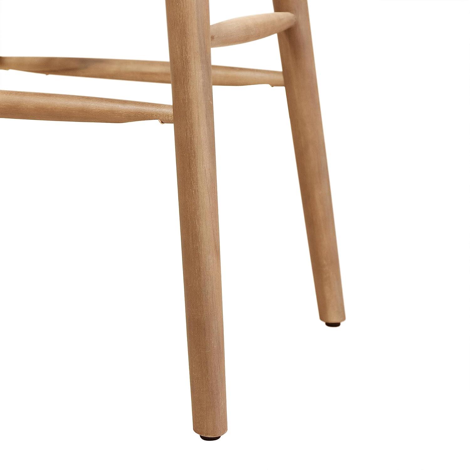 imageChristopher Knight Home Magwen Outdoor Acacia Wood Barstool with Wicker Set of 2 Light Brown and Light MultiBrown