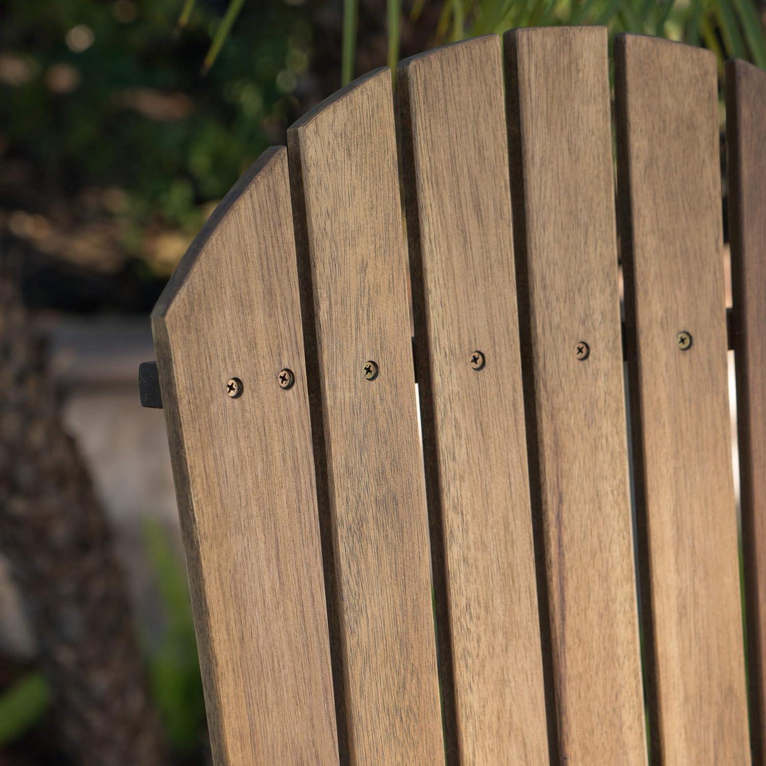 imageChristopher Knight Home Malibu Outdoor Acacia Wood Adirondack Barstools 2Pcs Set Natural Stained