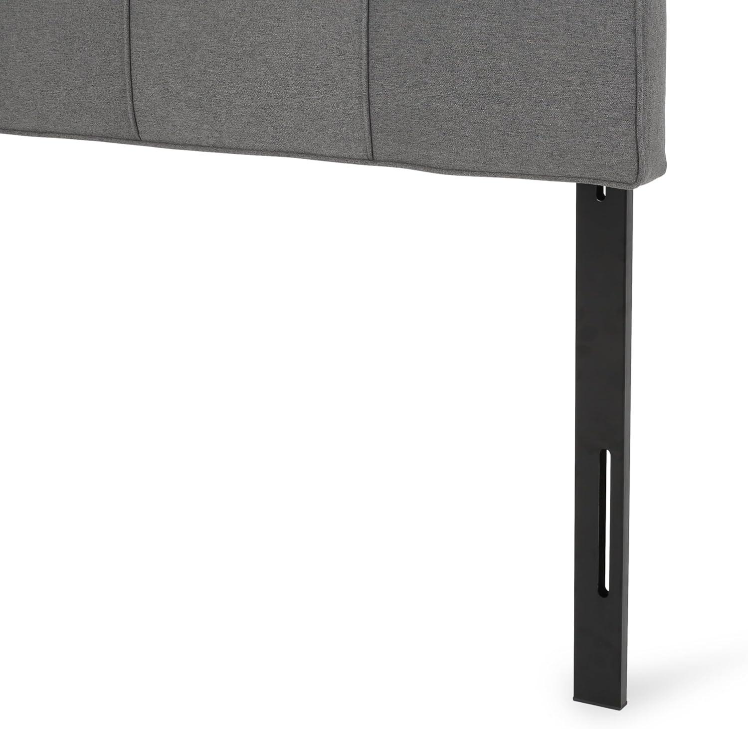 imageChristopher Knight Home Marlene Contemporary Upholstered QueenFull Headboard Charcoal Gray and Black