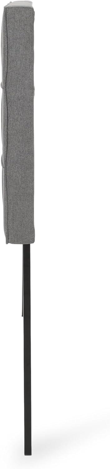 imageChristopher Knight Home Marlene Contemporary Upholstered QueenFull Headboard Charcoal Gray and Black