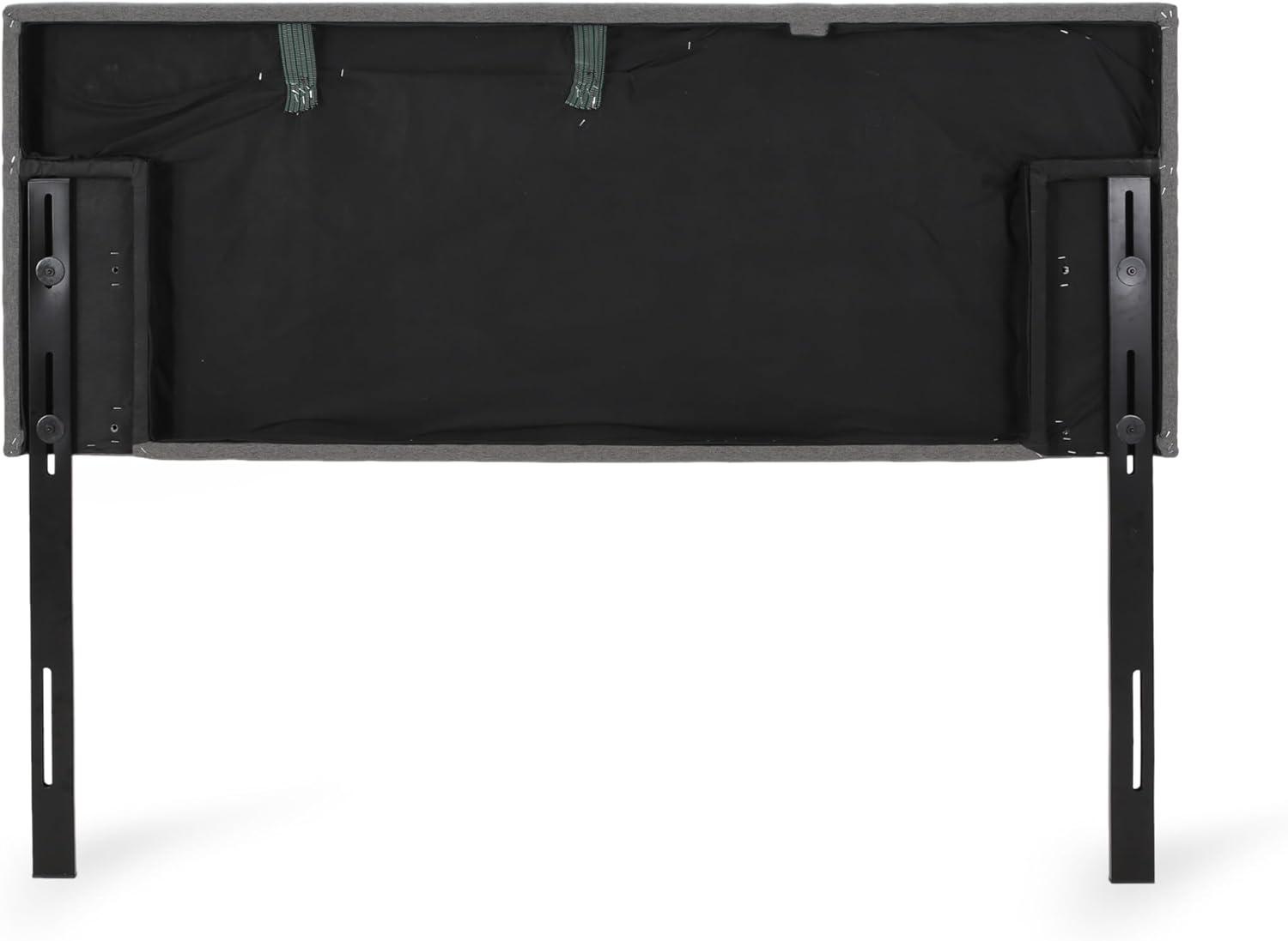imageChristopher Knight Home Marlene Contemporary Upholstered QueenFull Headboard Charcoal Gray and Black