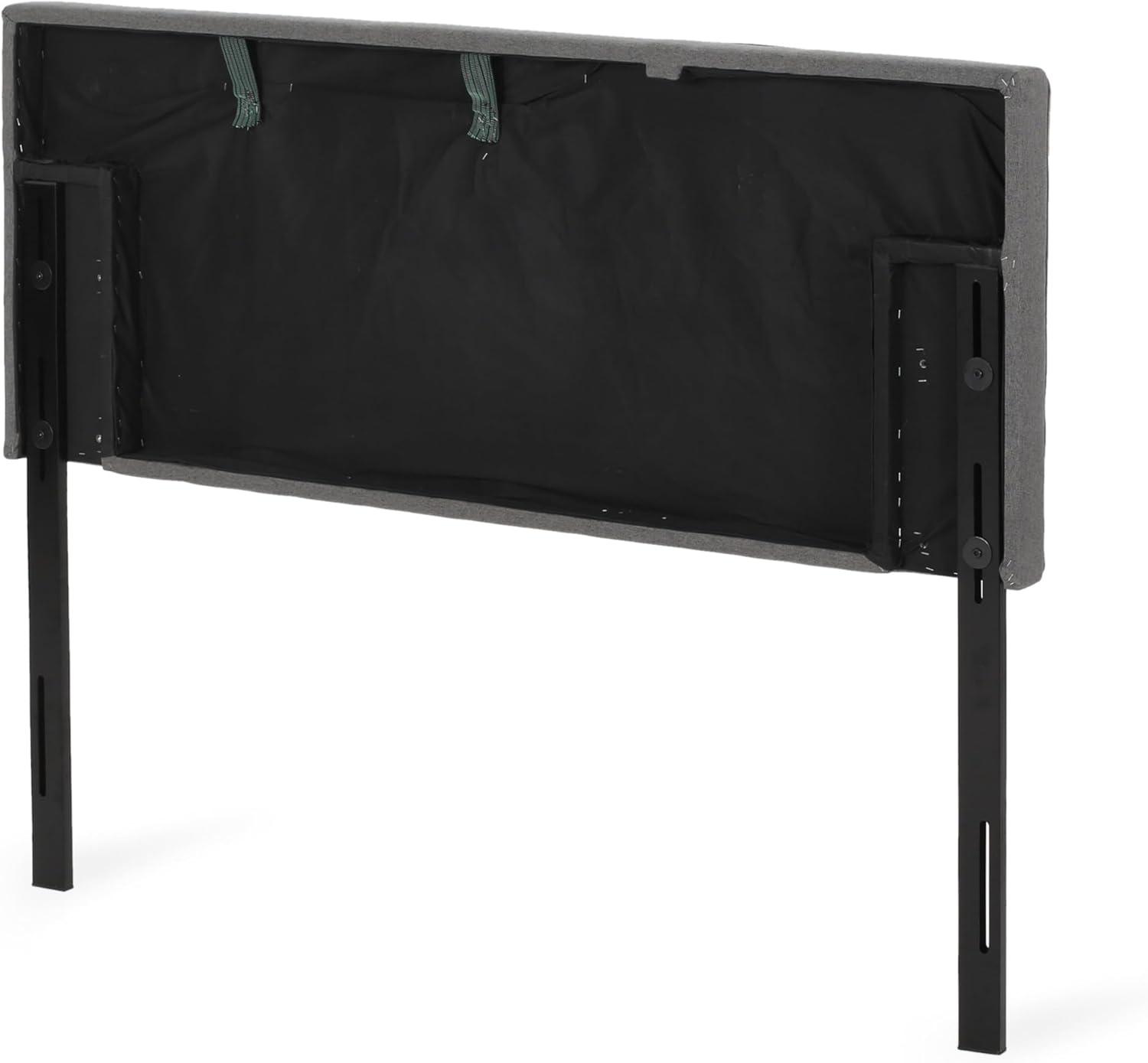imageChristopher Knight Home Marlene Contemporary Upholstered QueenFull Headboard Charcoal Gray and Black