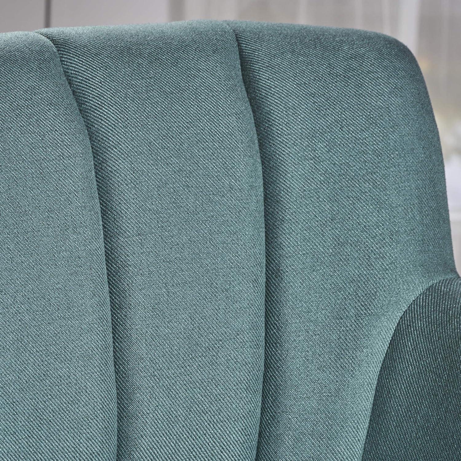 imageChristopher Knight Home Merel Mid Century Modern Fabric Club Chair Dark TealNaturalClub Chair