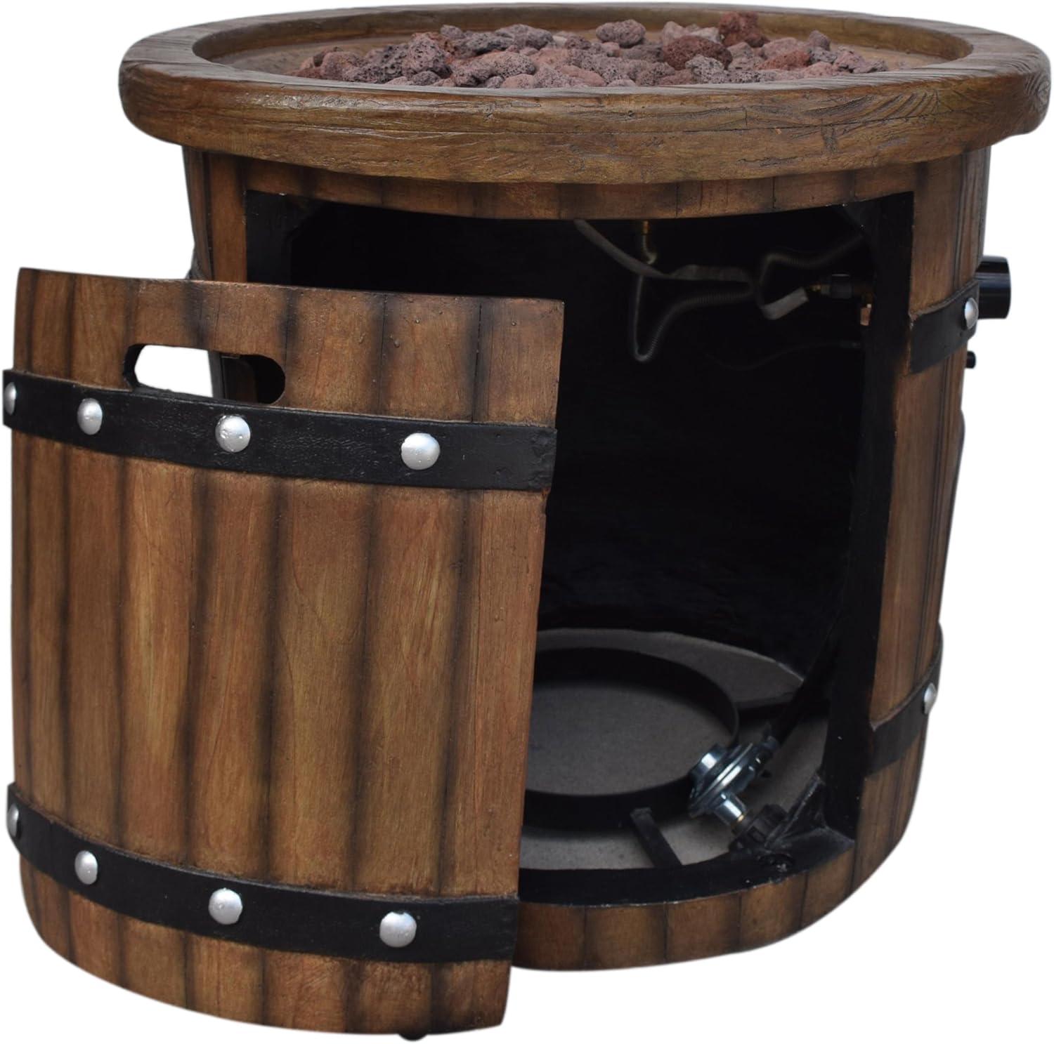 imageChristopher Knight Home Muriel Outdoor 25quot LightWeight Concrete Round Fire Pit 40K BTU Dark Brown