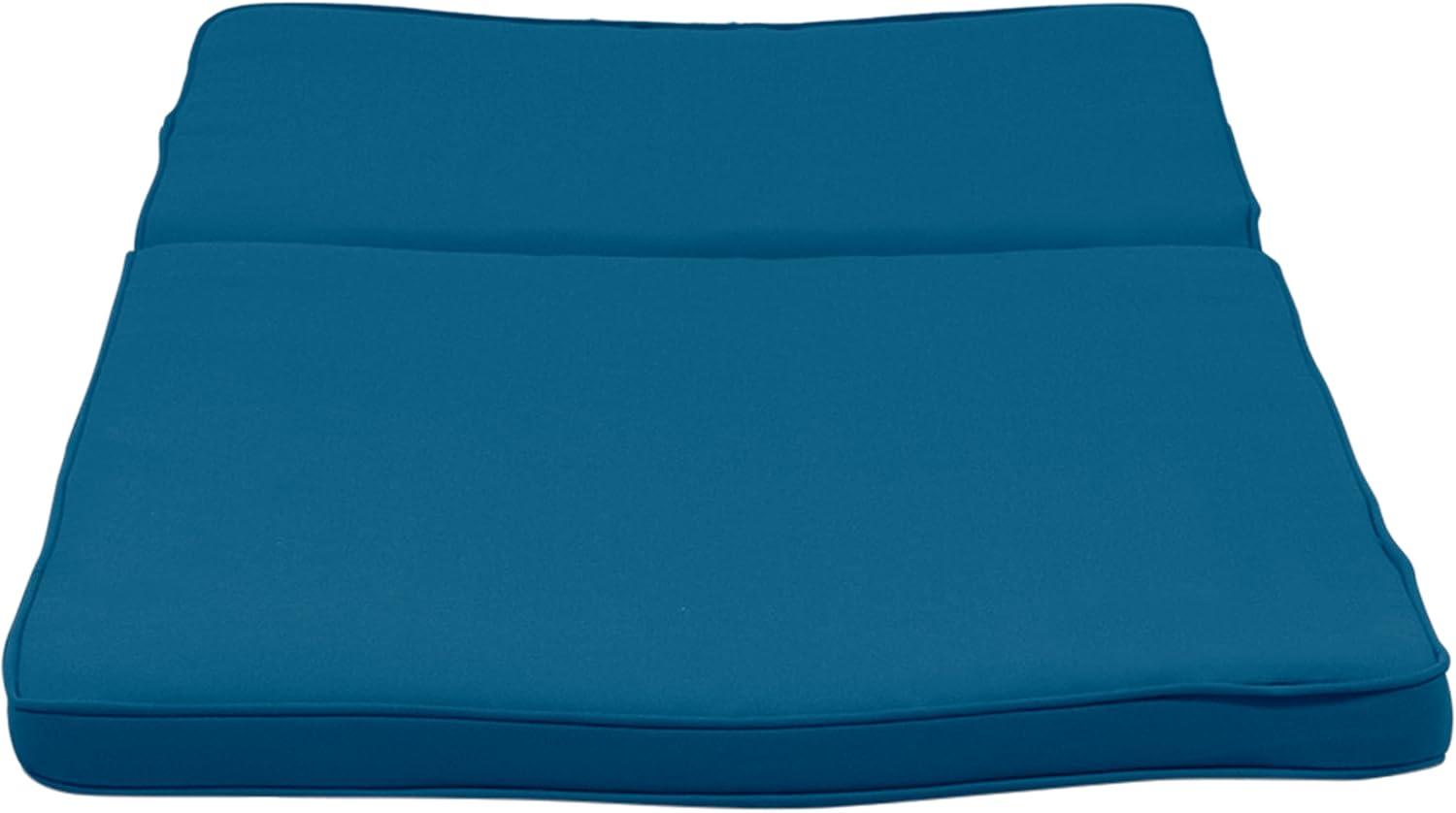 imageChristopher Knight Home Nadine Outdoor Water Resistant Fabric Chaise Lounge Cushions Set of 2 7875quot L x 2375quot W x 150quot H Blue