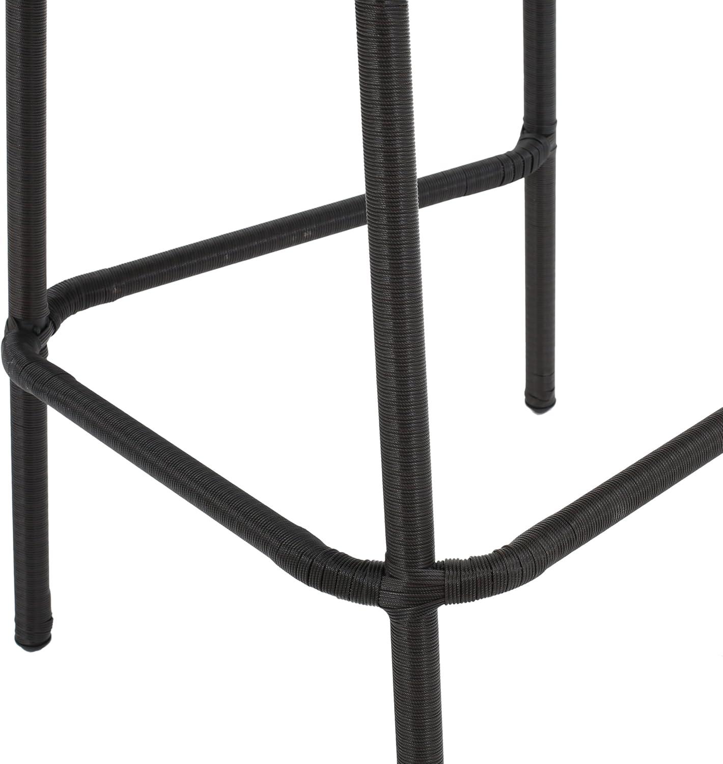 imageChristopher Knight Home Neal Outdoor Wicker Barstools 4Pcs Set Dark Brown