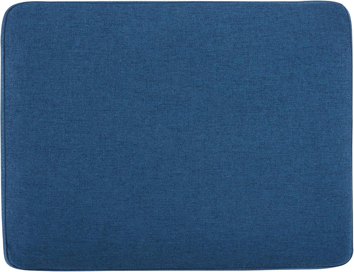 imageChristopher Knight Home Ottoman Foot StoolRectangular Fabric Upholstered OttomanModern Side Table for Living Room Bedroom Birch Wood LegsNavy BlueNavy Blue