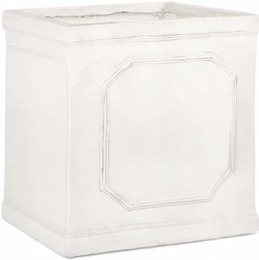 imageChristopher Knight Home Outdoor Lightweight Concrete Large Planters Set of 2 Antique White