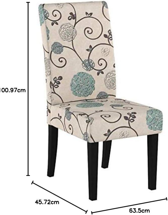 imageChristopher Knight Home Pertica Fabric Dining Chairs 2Pcs Set Polyester White And Blue FloralModern