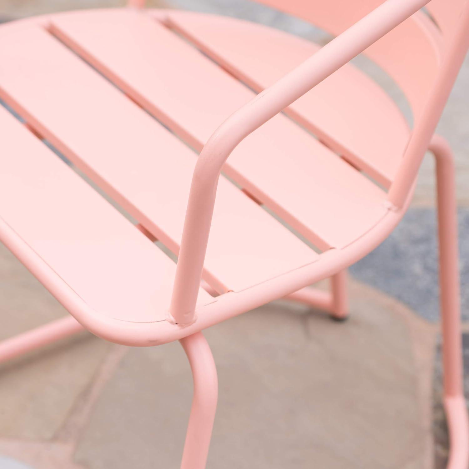 imageChristopher Knight Home Santa Monica Outdoor Iron Bistro Set Matte Coral