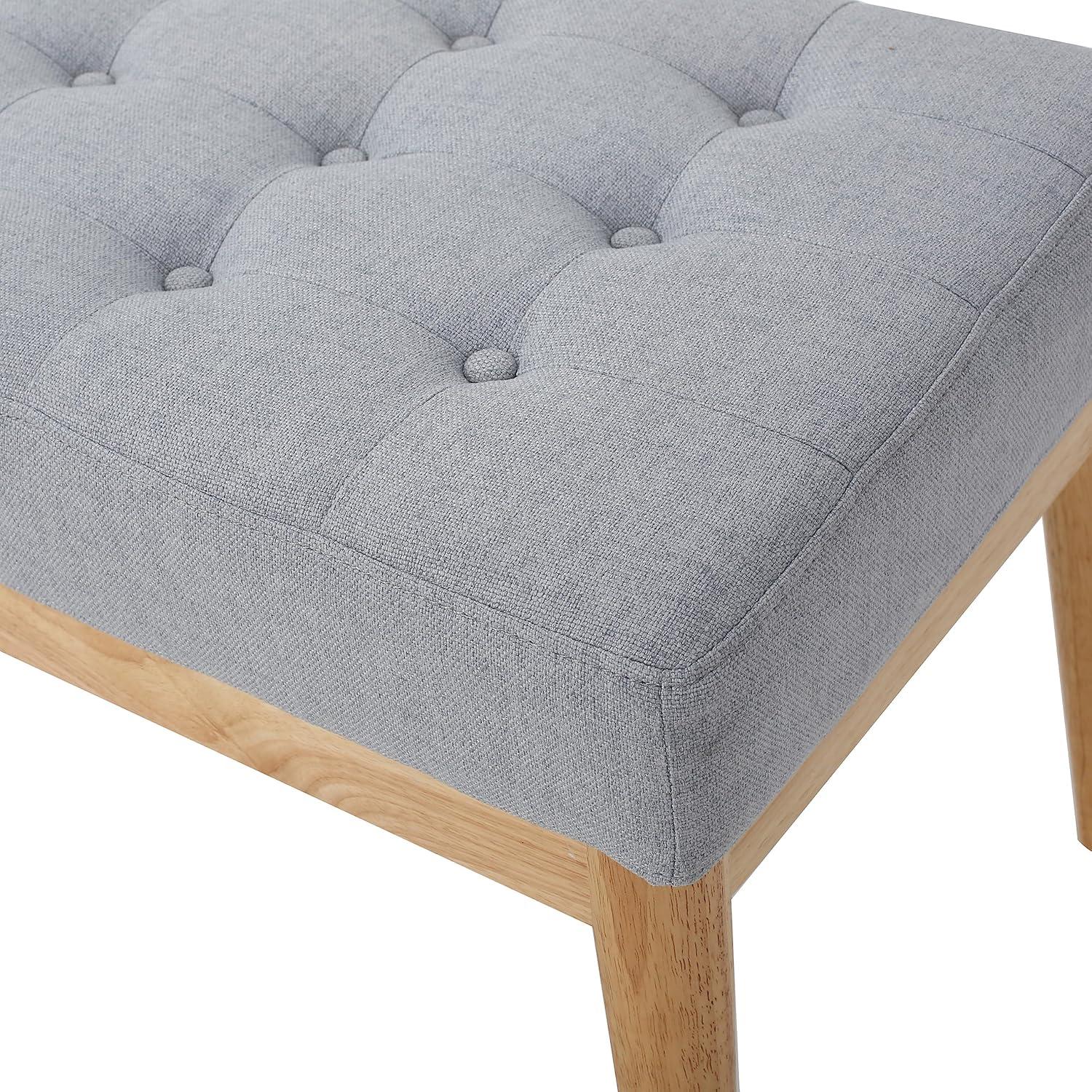 imageChristopher Knight Home Saxon Fabric Bench Light Grey 1575 D x 4350 W x 1700 H