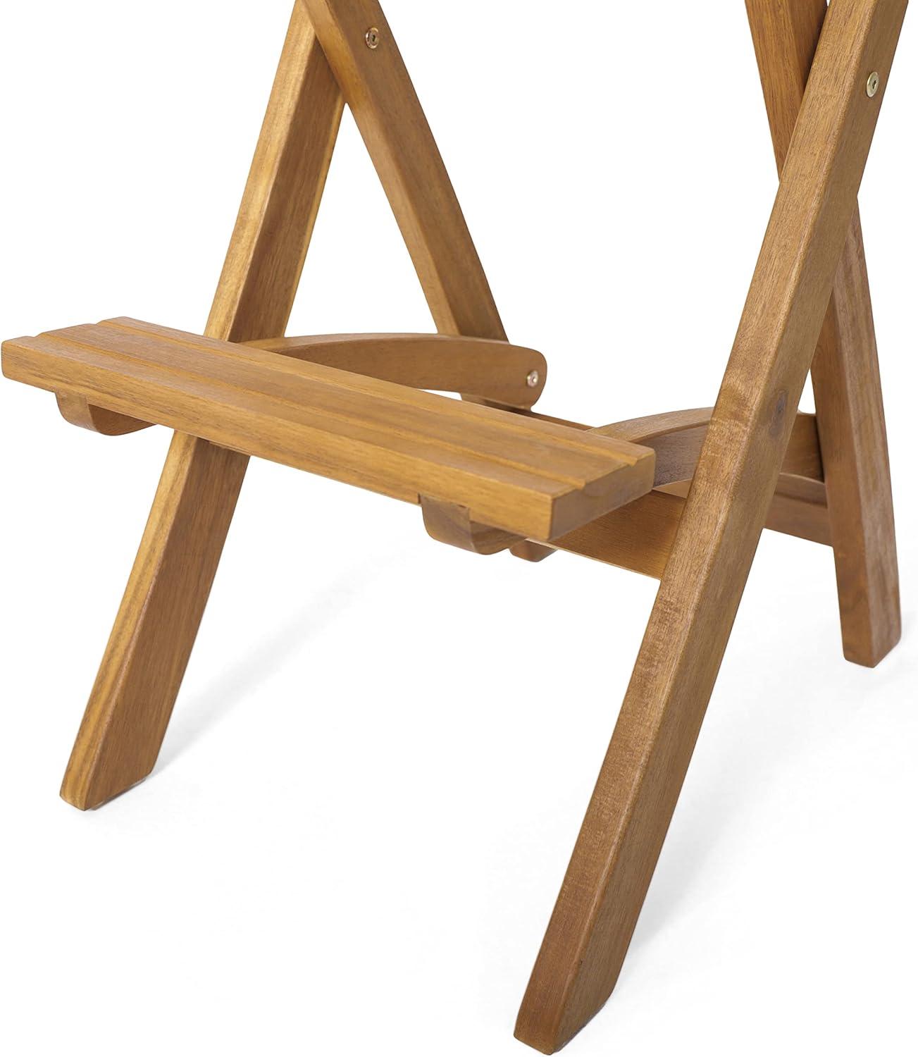 imageChristopher Knight Home Tundra Outdoor Foldable Wood Barstool Set 2Pcs Set NaturalBarstool Set