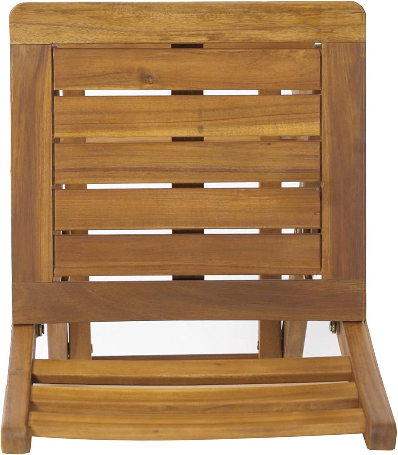 imageChristopher Knight Home Tundra Outdoor Foldable Wood Barstool Set 2Pcs Set NaturalBarstool Set