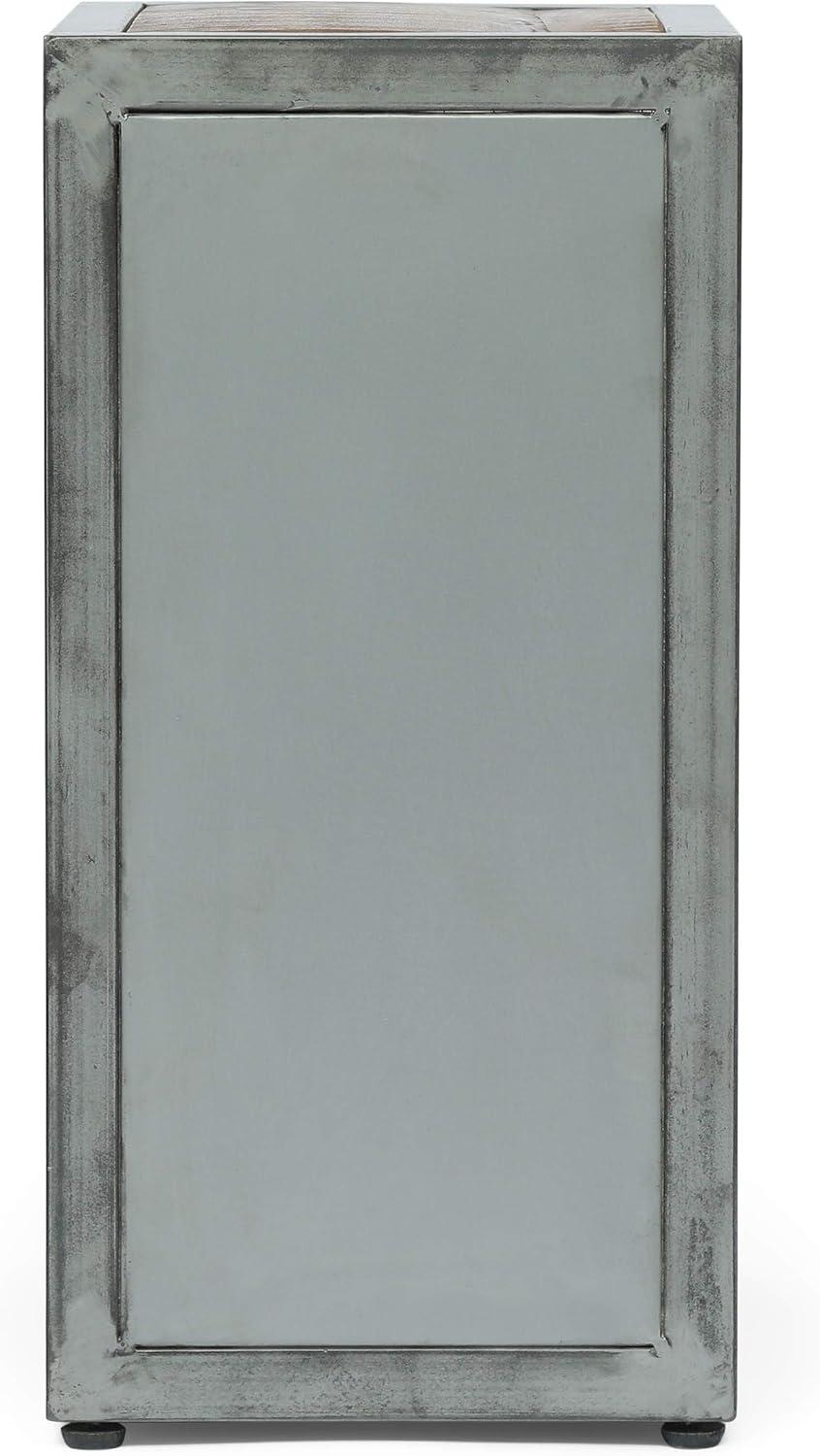 imageChristopher Knight Home Wessor Handcrafted Side Table Mango Wood and Iron NaturalGray