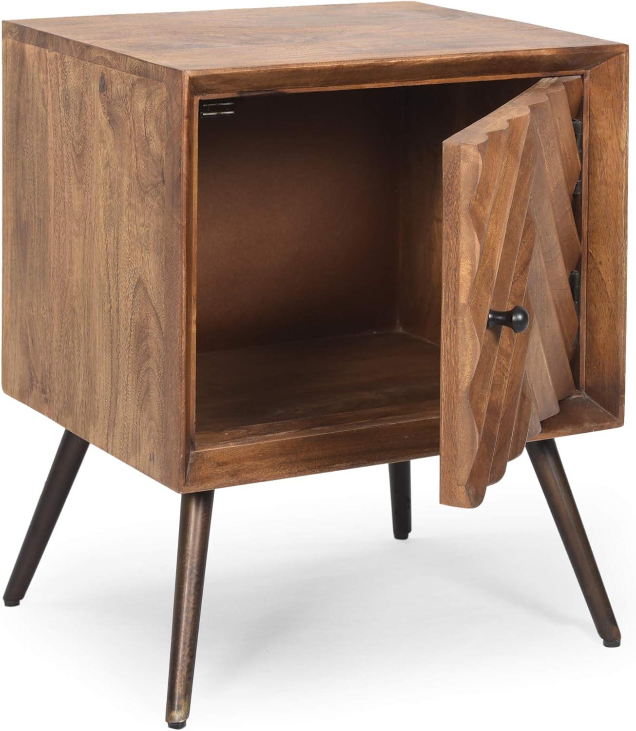 imageChristopher Knight Home Xaviera Mango Wood Cabinet Dark Brown Black
