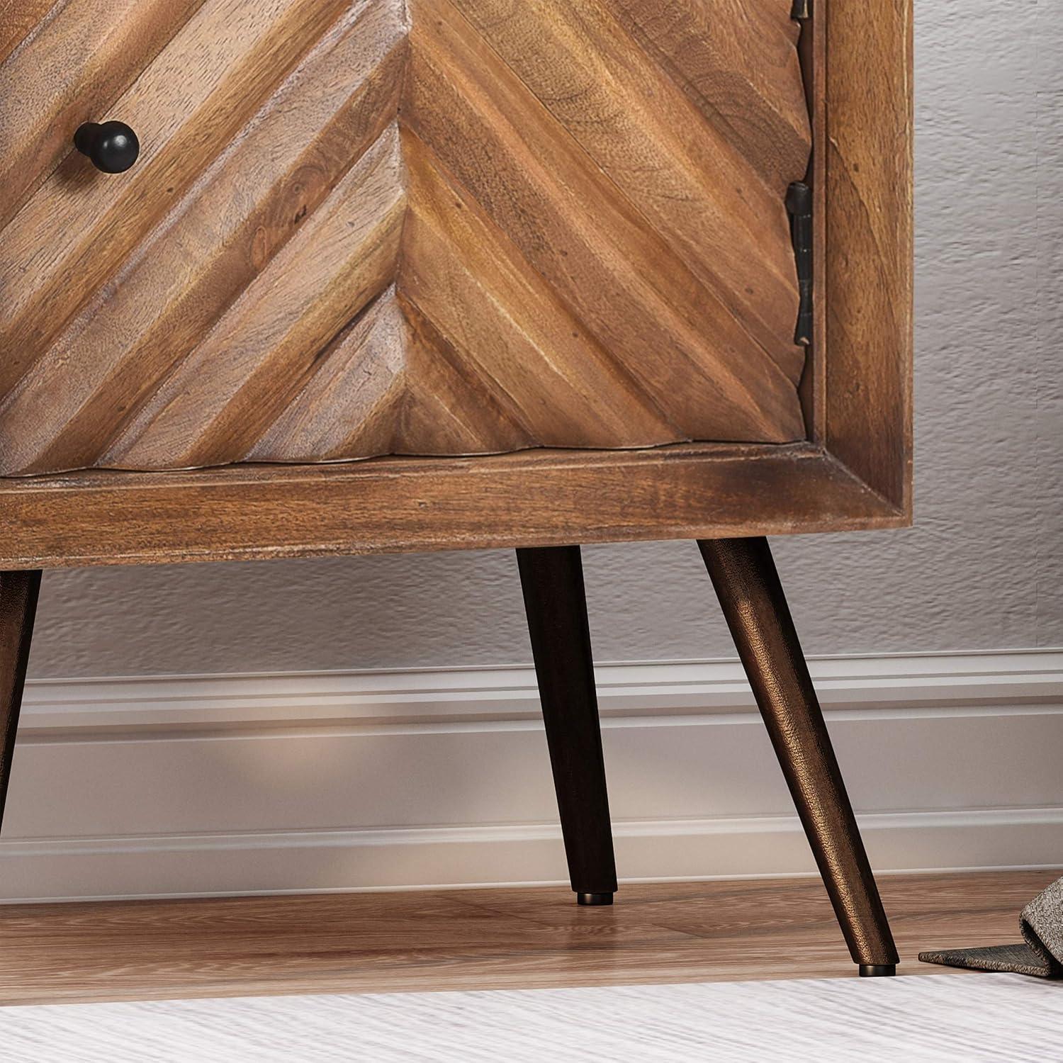 imageChristopher Knight Home Xaviera Mango Wood Cabinet Dark Brown Black