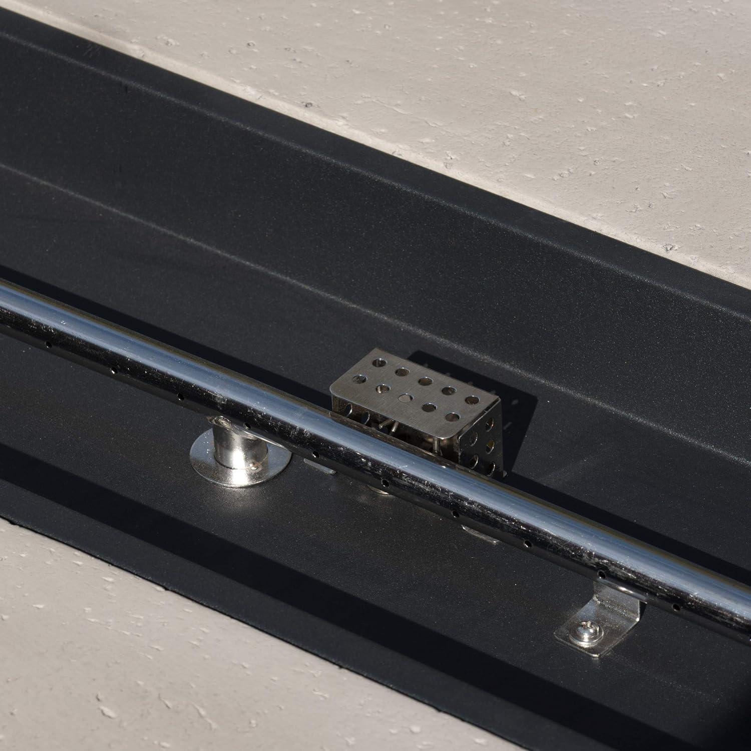 imageGDFStudio Christopher Knight Home Aidan Outdoor Rectangular Fire Table with Tank Holder Light Gray