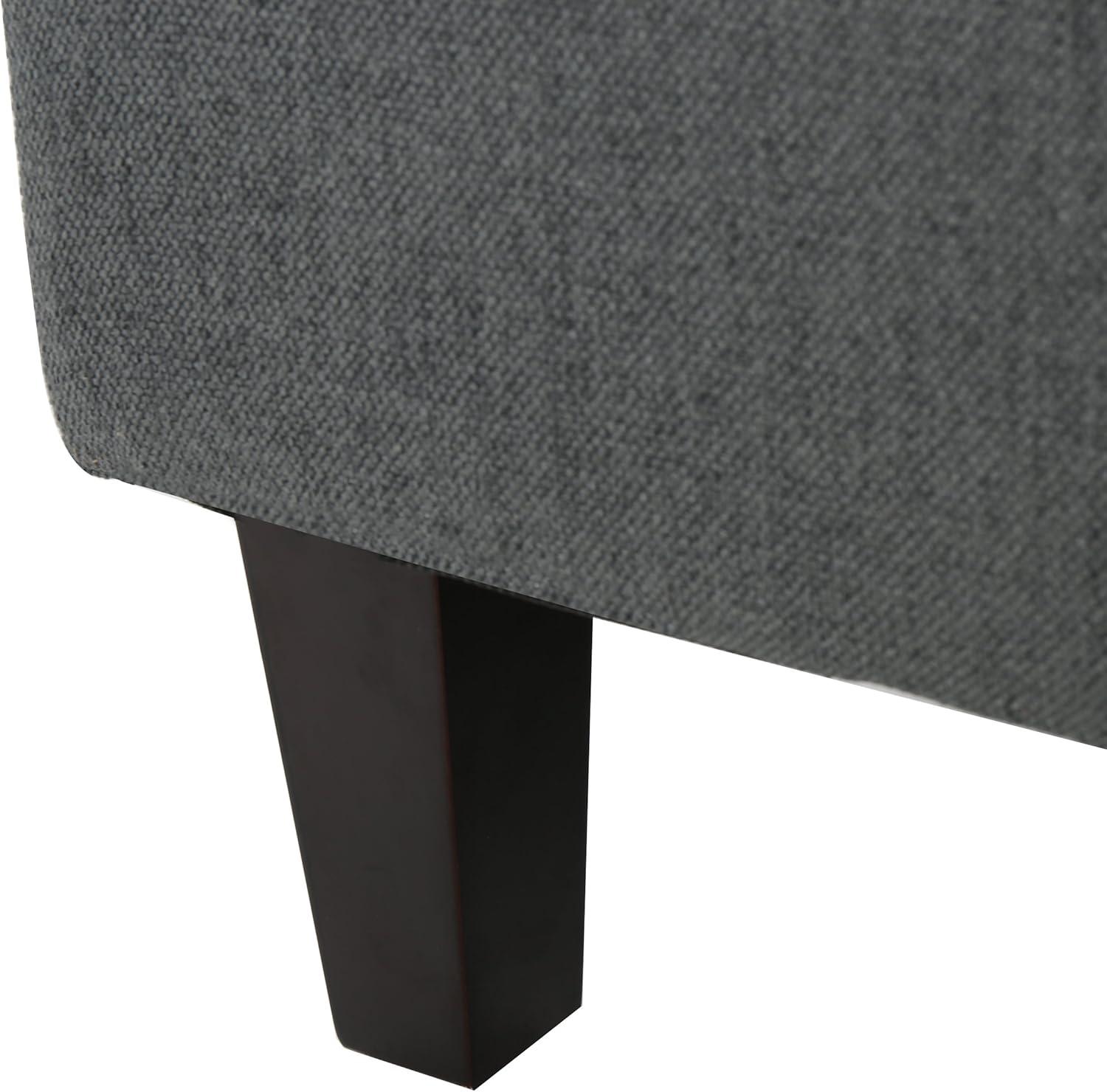 imageGDFStudio Christopher Knight Home Tovah Fabric Storage Loveseat Charcoal