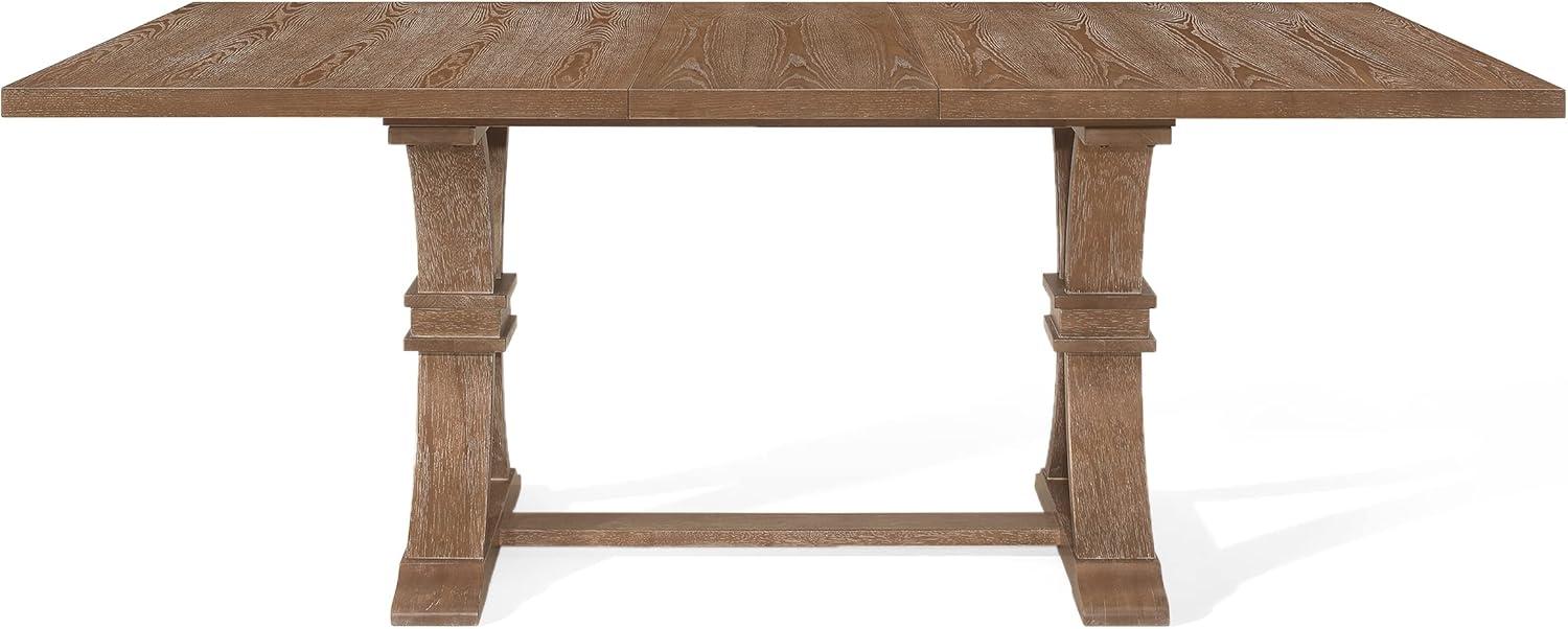 imageHudson 7 Piece Dining Set Fabric and Wood Light AshAlmond