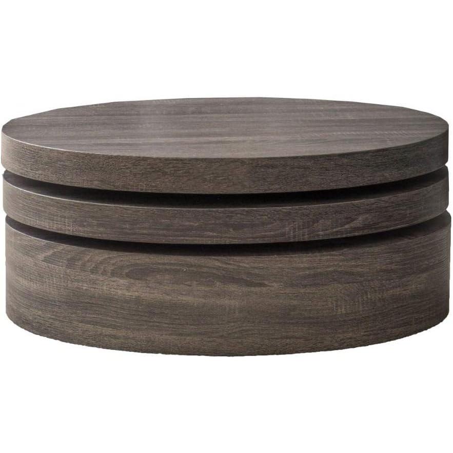imageChristopher Knight Home 295367 Small Oval Mod Rotatable Coffee Table Glossy WhiteBlack