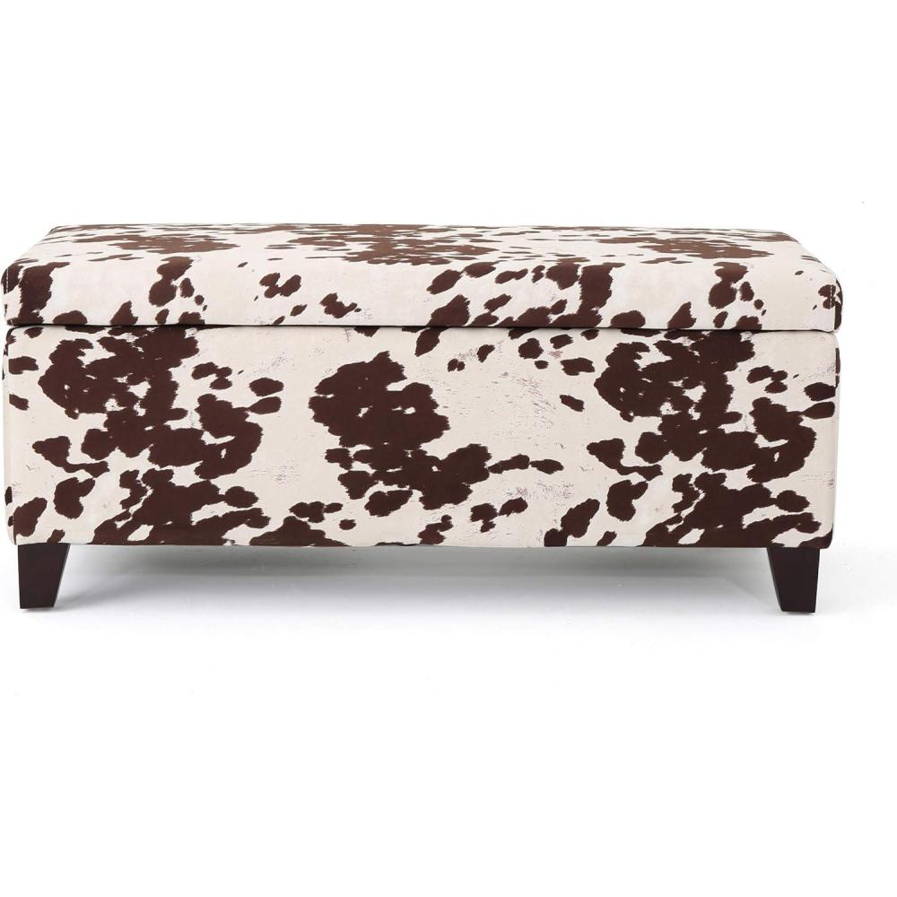 imageChristopher Knight Home Breanna Storage Ottoman Bench Milk Cow Print