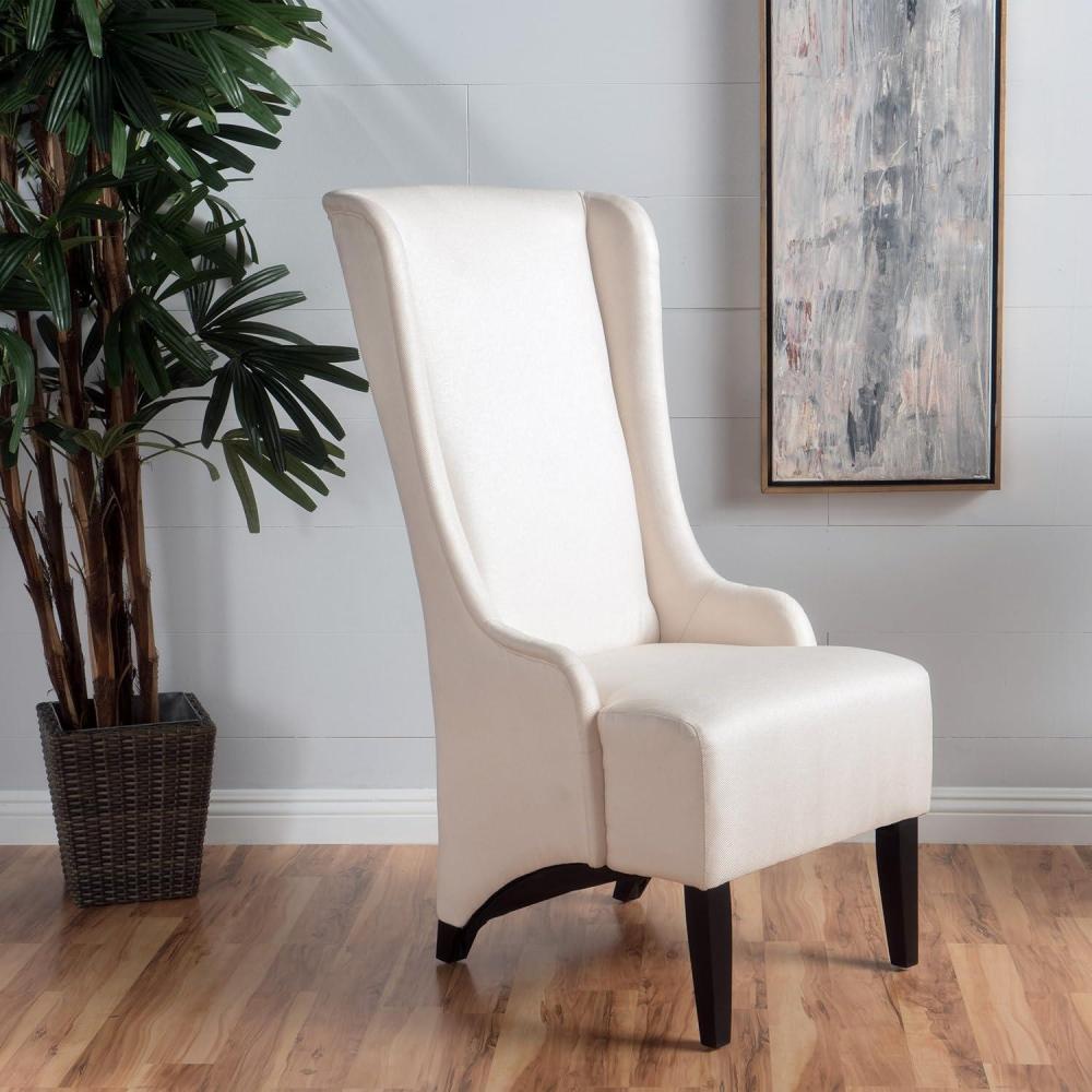 imageChristopher Knight Home Callie Fabric Dining Chair Beige 2325quot x 2875quot x 4625quotBeige