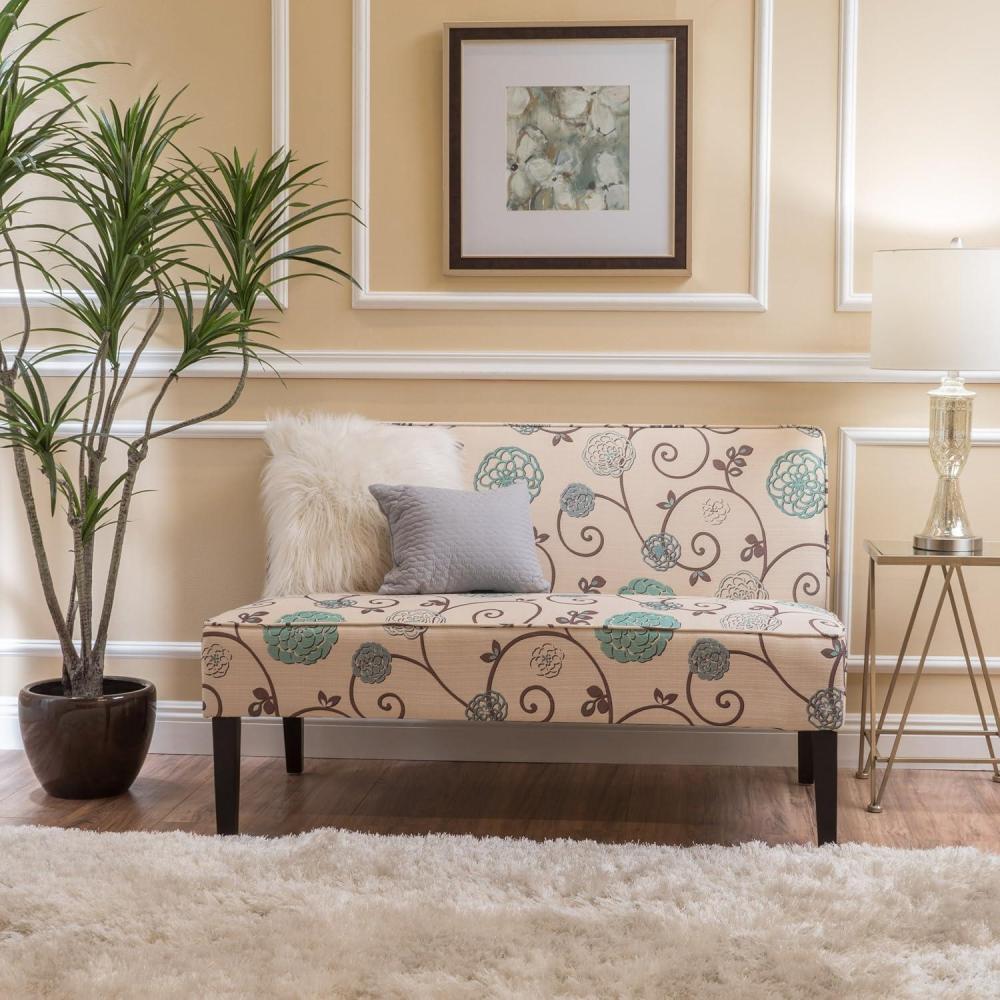 imageChristopher Knight Home Dejon Fabric Love Seat White And Blue Floral