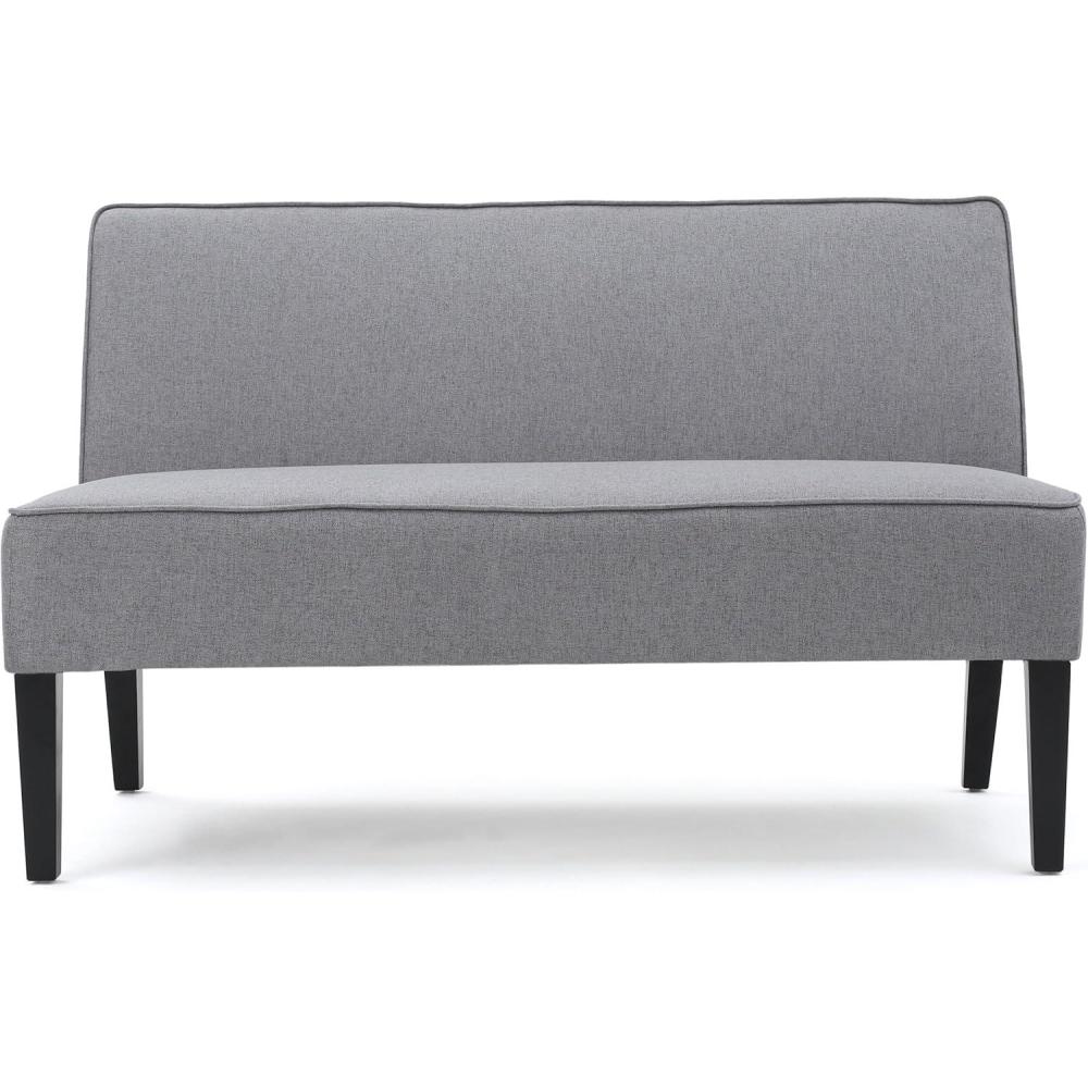imageChristopher Knight Home Dejon Modern Fabric Loveseat Gray Matte Black Dimensions 3000D x 5000W x 3220H