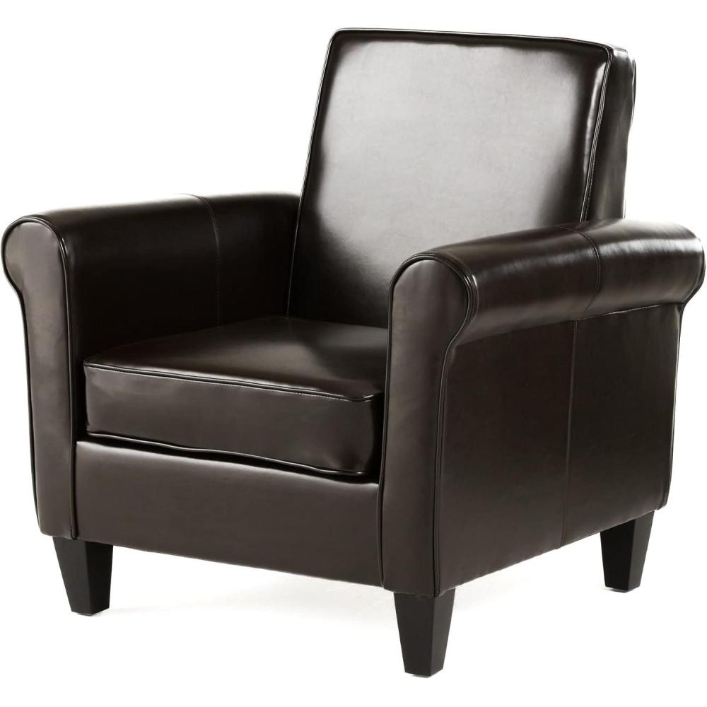 imageChristopher Knight Home Freemont Leather Club Chair Chocolate Brown