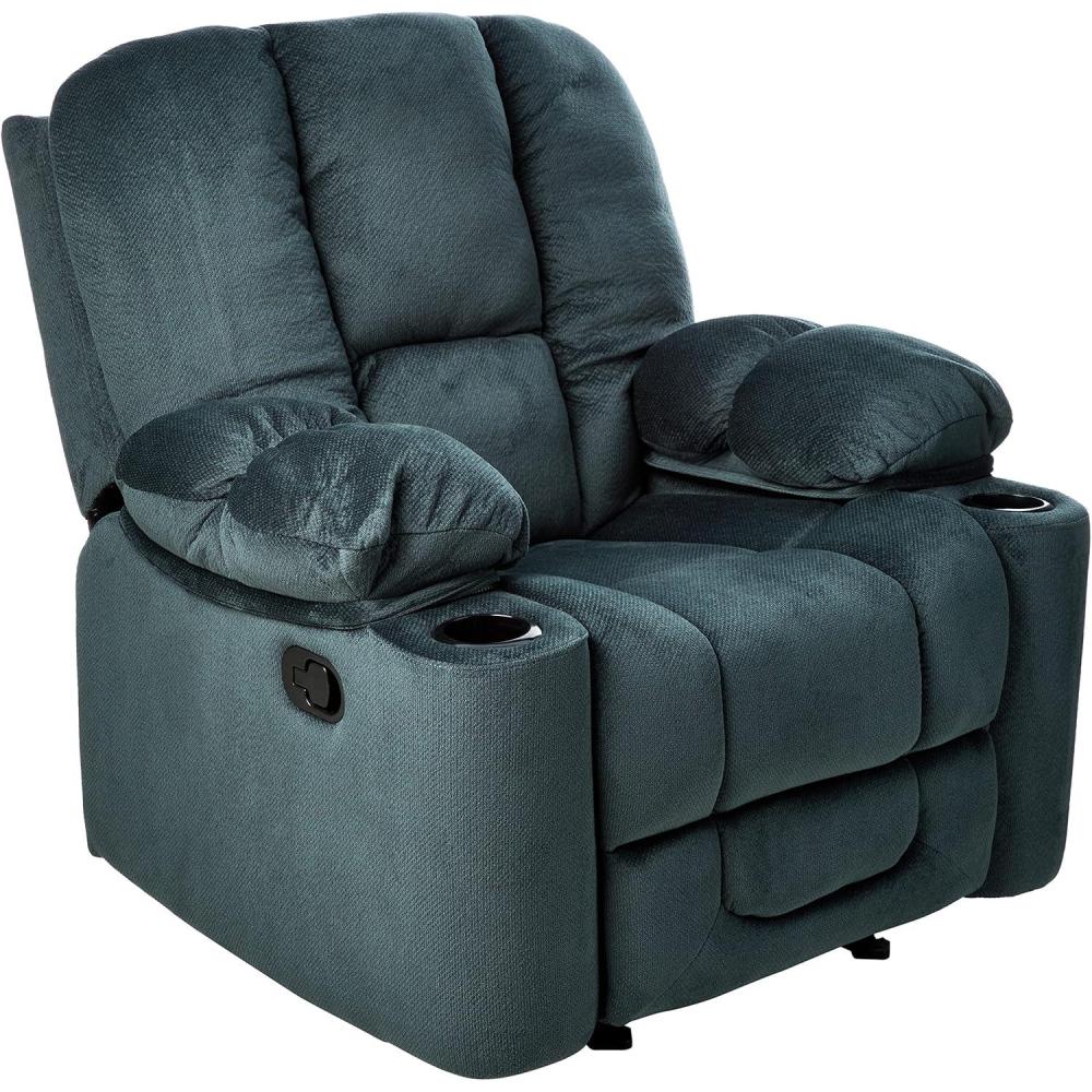 imageChristopher Knight Home Gannon Fabric Gliding Recliner Chocolate 4252D x 3858W x 4094H inSteel