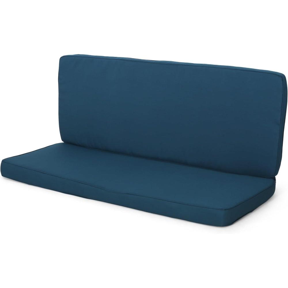 imageChristopher Knight Home Gavin Outdoor Water Resistant Fabric Loveseat Cushions 2050quot D x 5150quot W x 325quot H Dark TealDark Teal