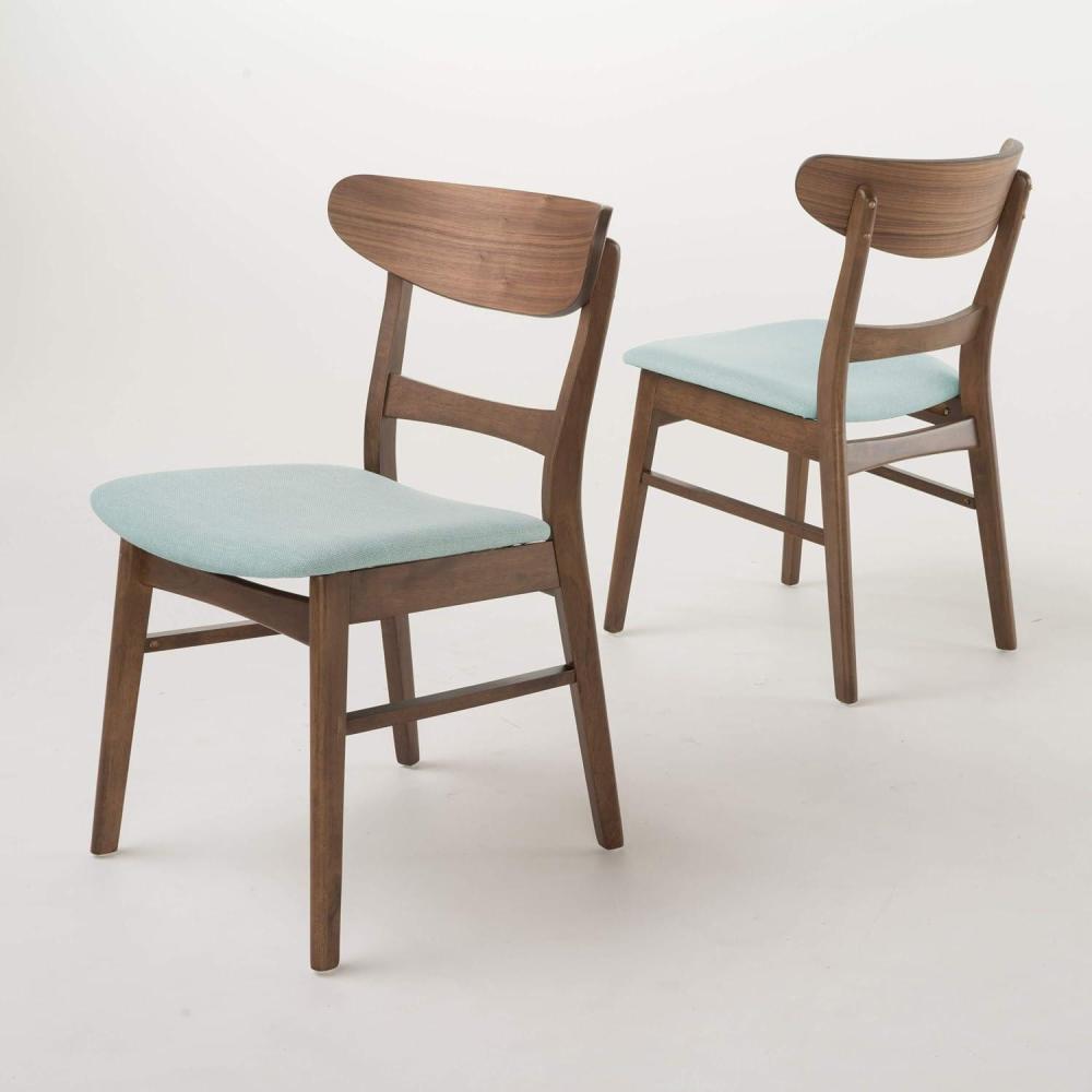 imageChristopher Knight Home Idalia Dining Chairs 2Pcs Set Dark Grey Oak FinishMint