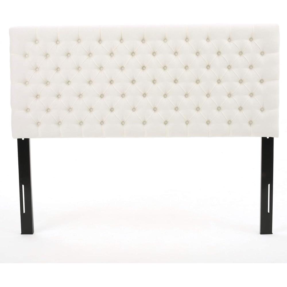 imageChristopher Knight Home Jezebel Headboard Fully Upholstered Queen Full IvoryIvory
