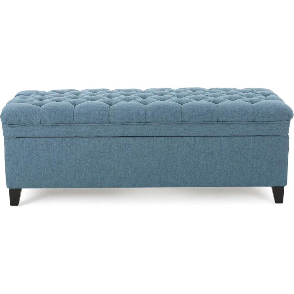 imageChristopher Knight Home Juliana Fabric Storage Ottoman Blue