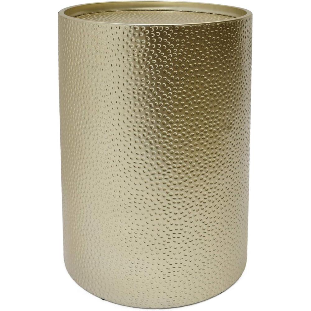 imageChristopher Knight Home Kaylee Modern Round Hammered Iron Accent Table 2 Pack GoldGold 1pcs